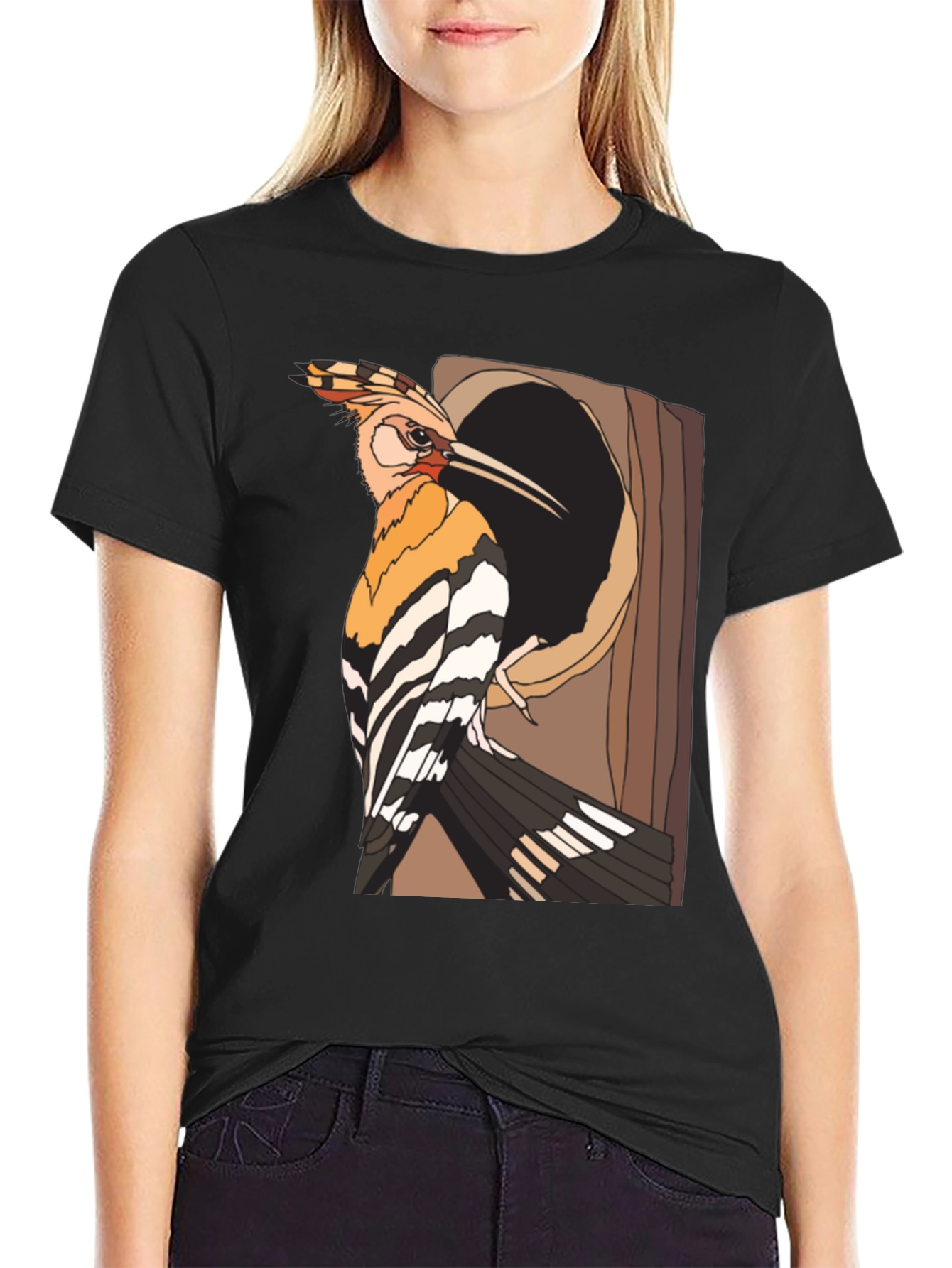 Hoopoe Bird Graphic Tee - Unique Nature Lover Shirt