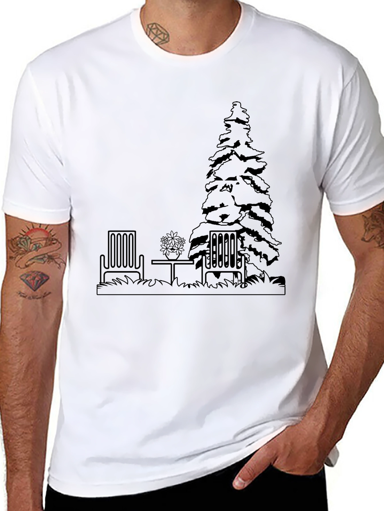 Cozy Scene Graphic Tee