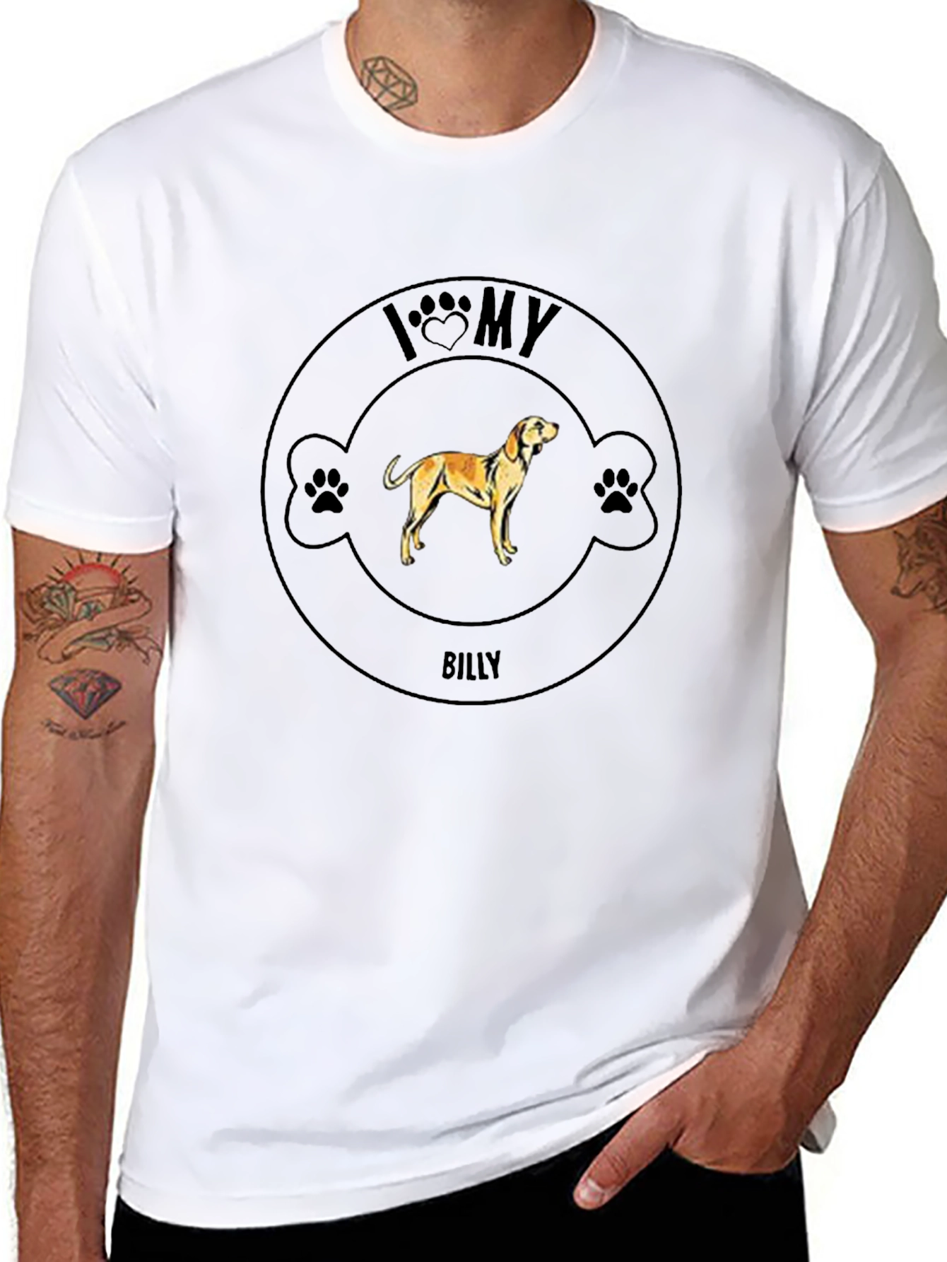 I Love My Billy Dog T-Shirt