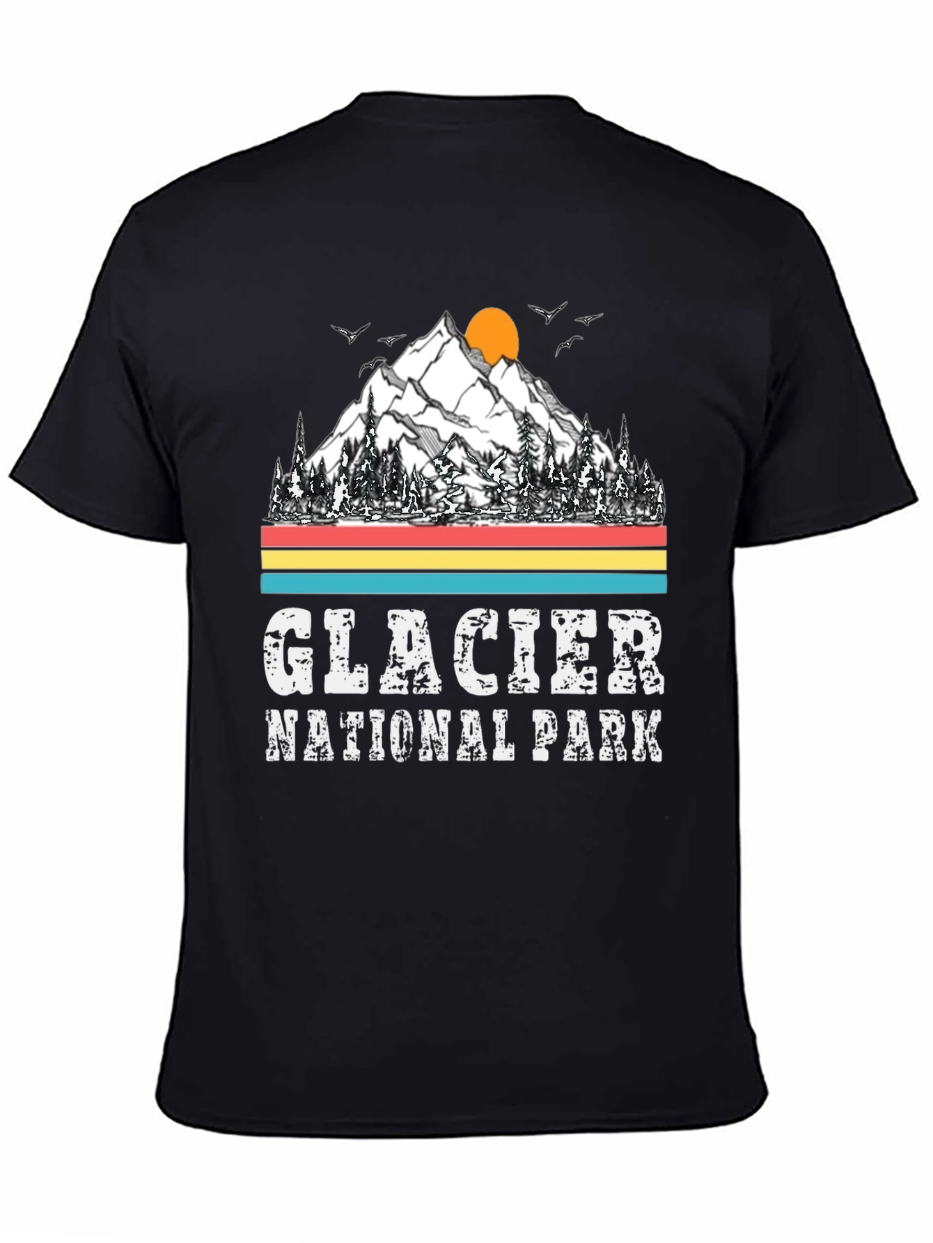 Glacier National Park T-Shirt - Mountain Graphic Tee