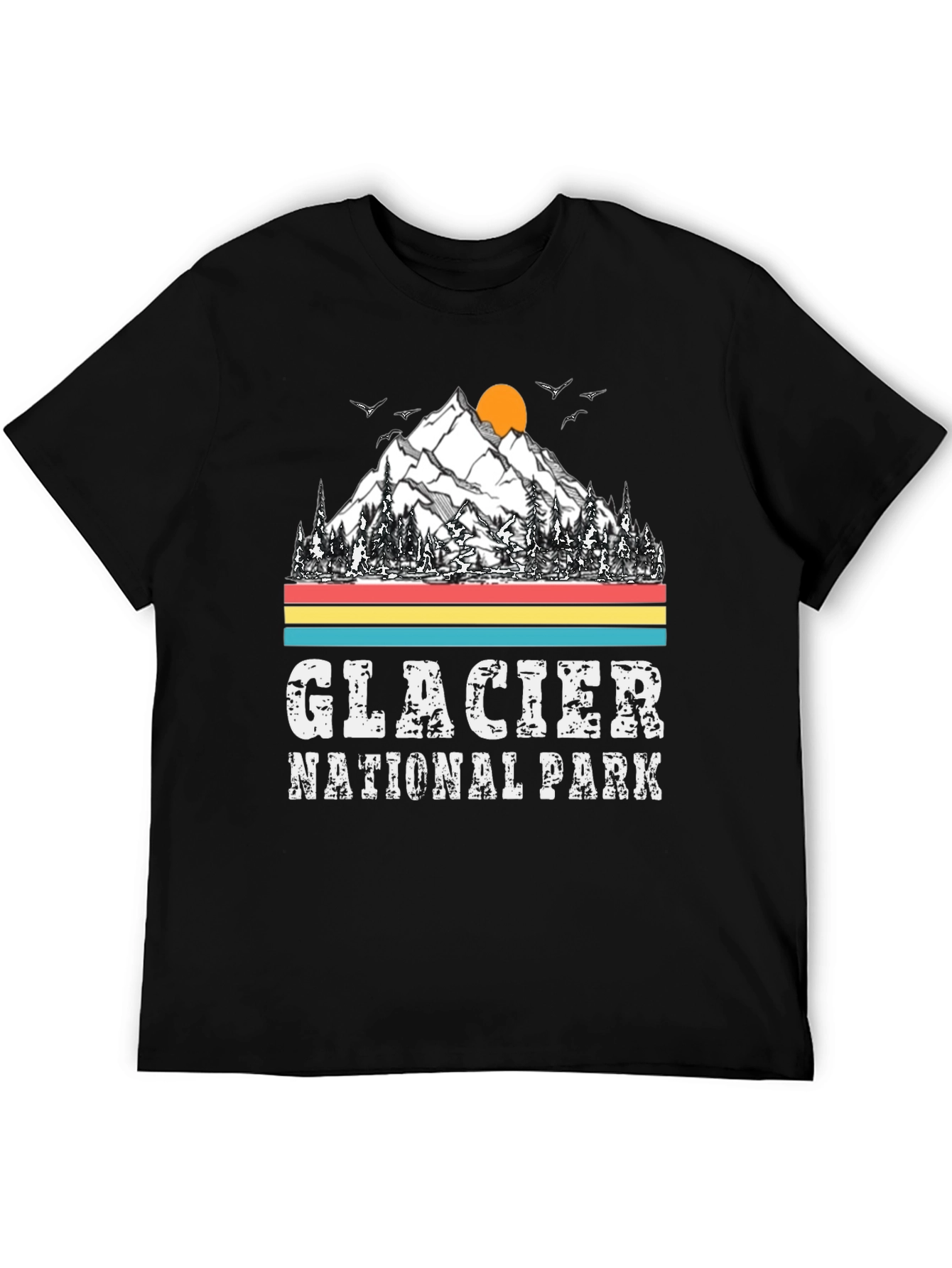 Glacier National Park T-Shirt - Mountain Graphic Tee