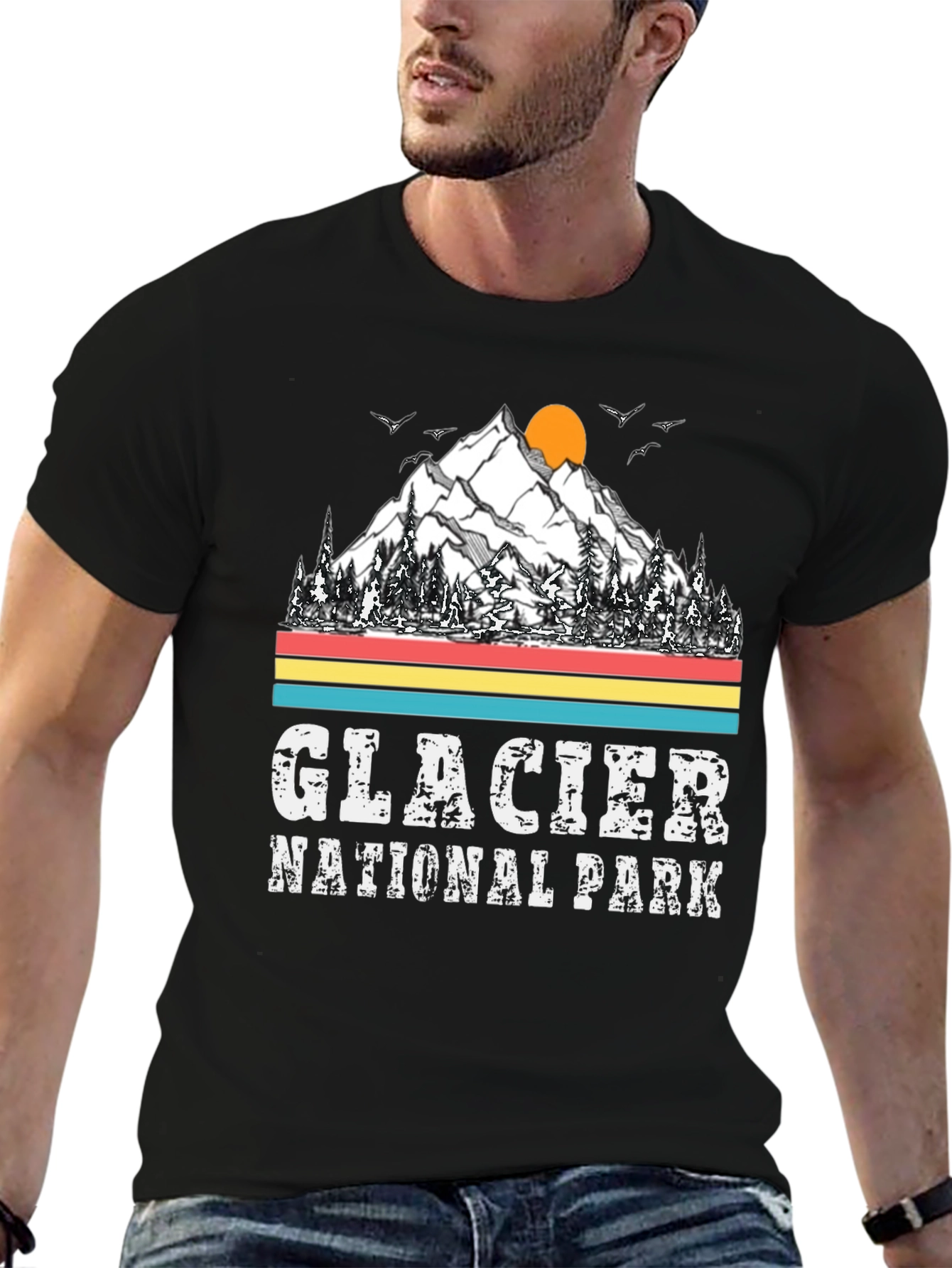 Glacier National Park T-Shirt - Mountain Graphic Tee