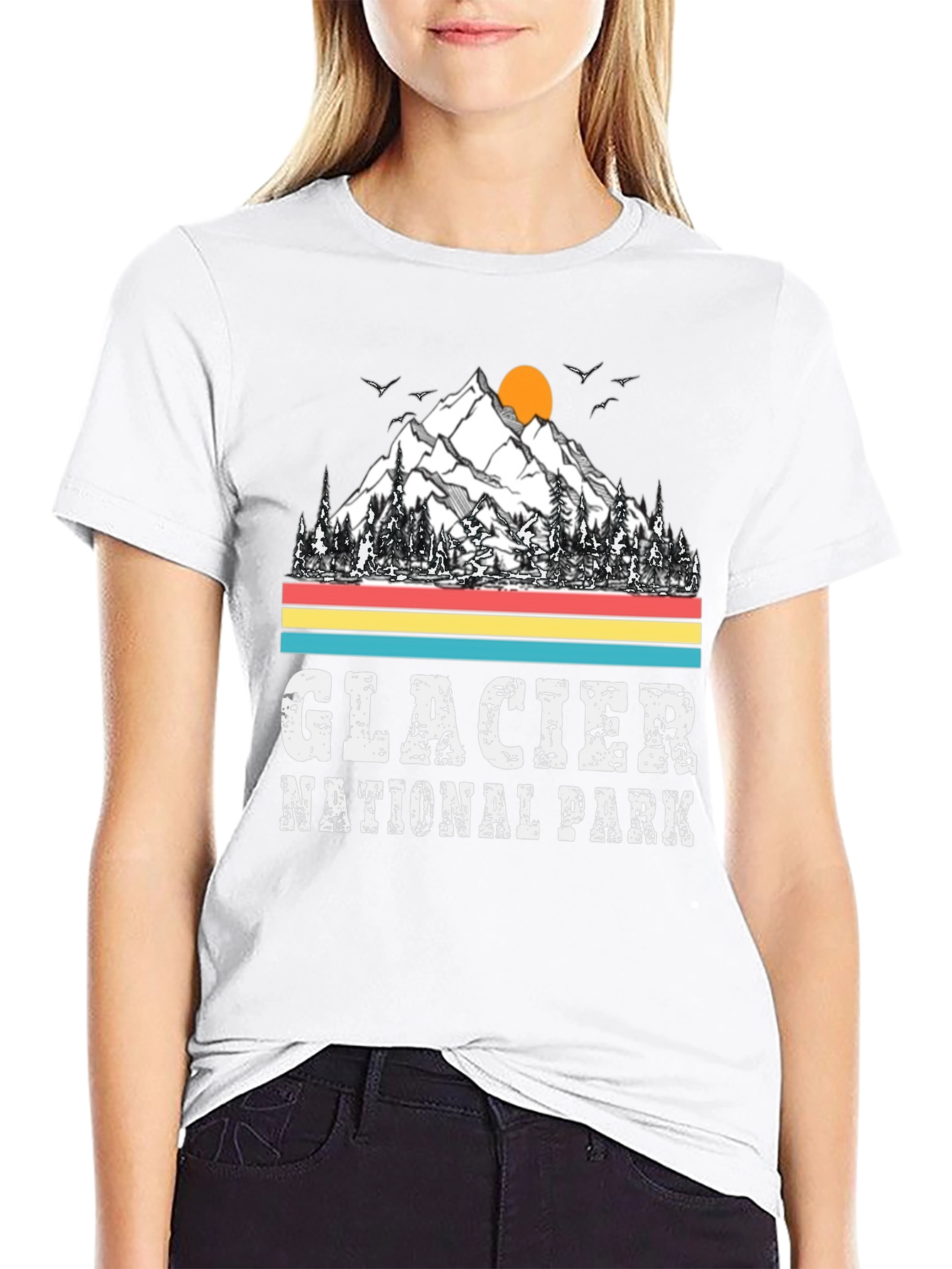 Glacier National Park T-Shirt - Mountain Graphic Tee