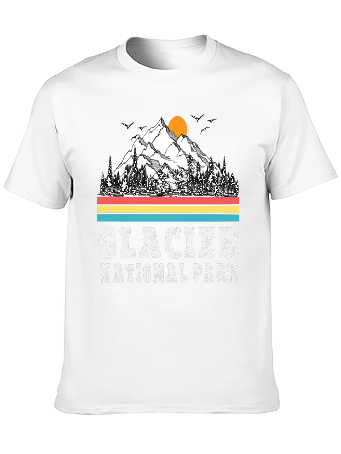 Glacier National Park T-Shirt - Mountain Graphic Tee