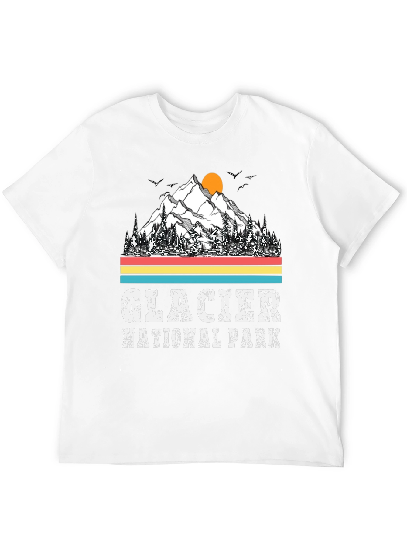 Glacier National Park T-Shirt - Mountain Graphic Tee