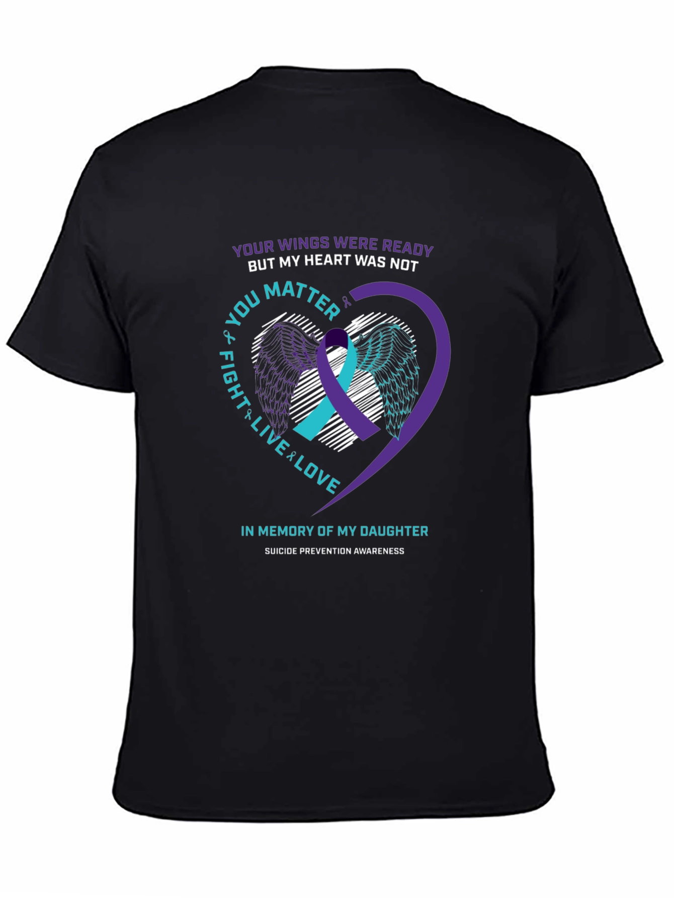 Wings Ready Heart Not Suicide Prevention Awareness T-Shirt