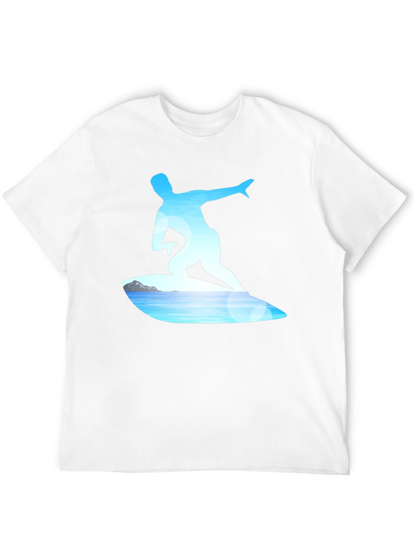 Surfer Graphic Tee - Black Cotton Blend