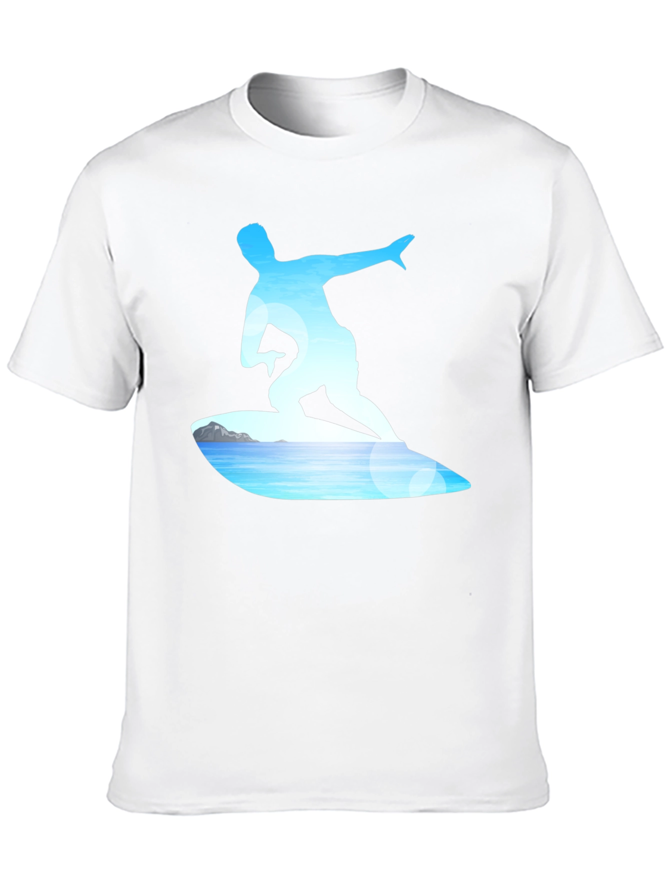 Surfer Graphic Tee - Black Cotton Blend