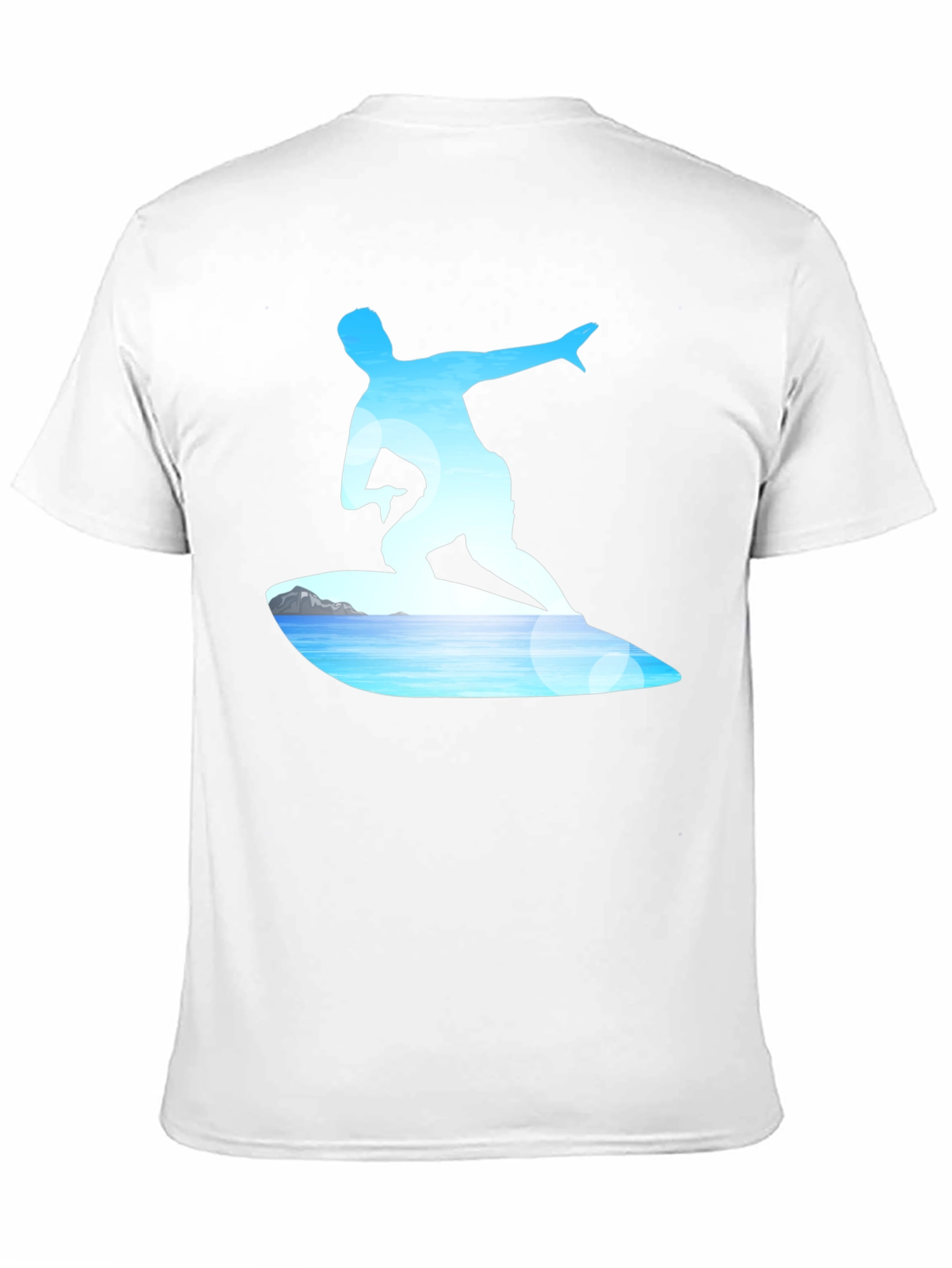 Surfer Graphic Tee - Black Cotton Blend