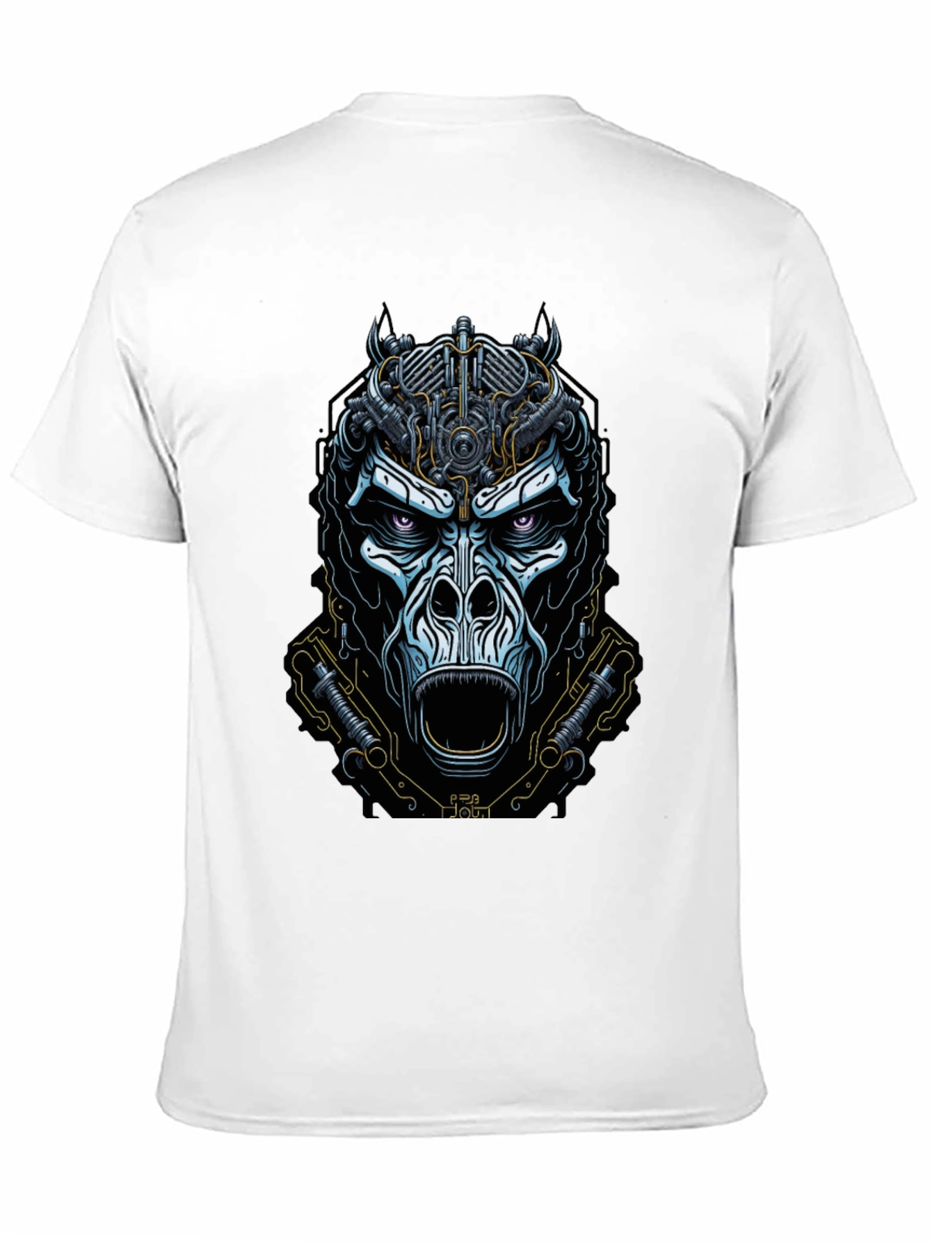 Mechanical Gorilla Graphic Tee - Bold Black T-Shirt