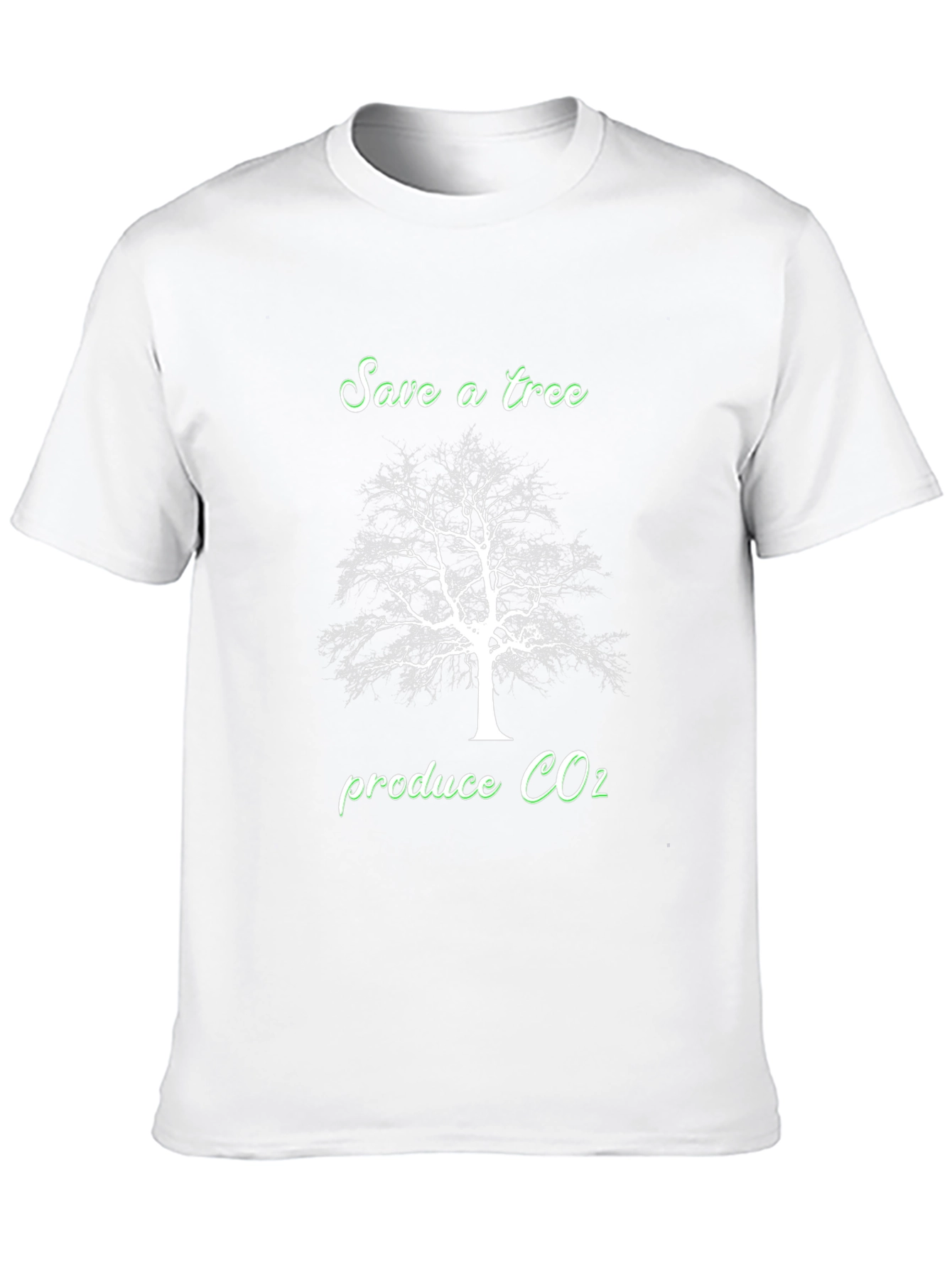 Save a Tree Produce CO2 T-Shirt - Black