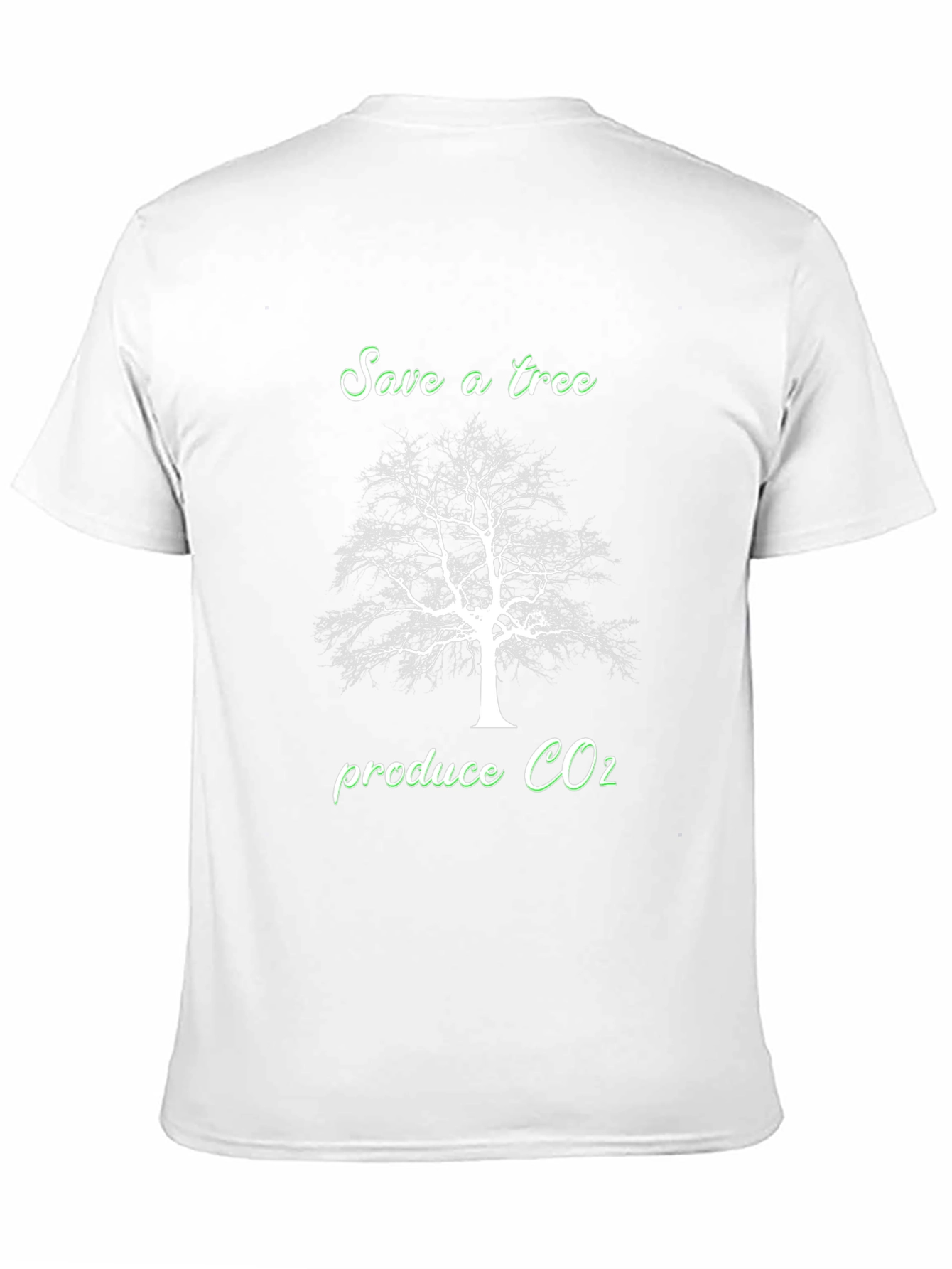 Save a Tree Produce CO2 T-Shirt - Black