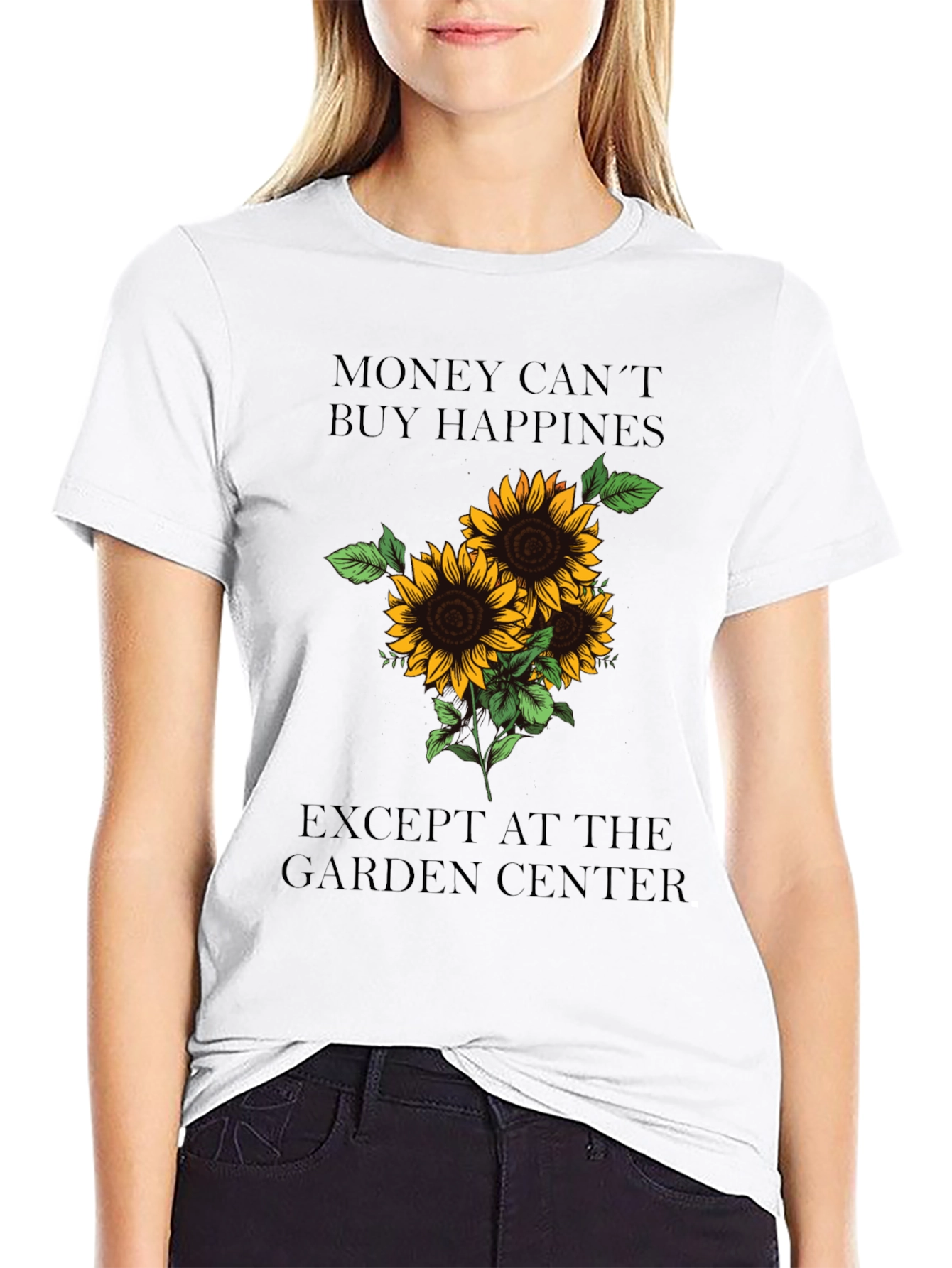 Sunflower Garden Center T-Shirt - Happiness Guarantee