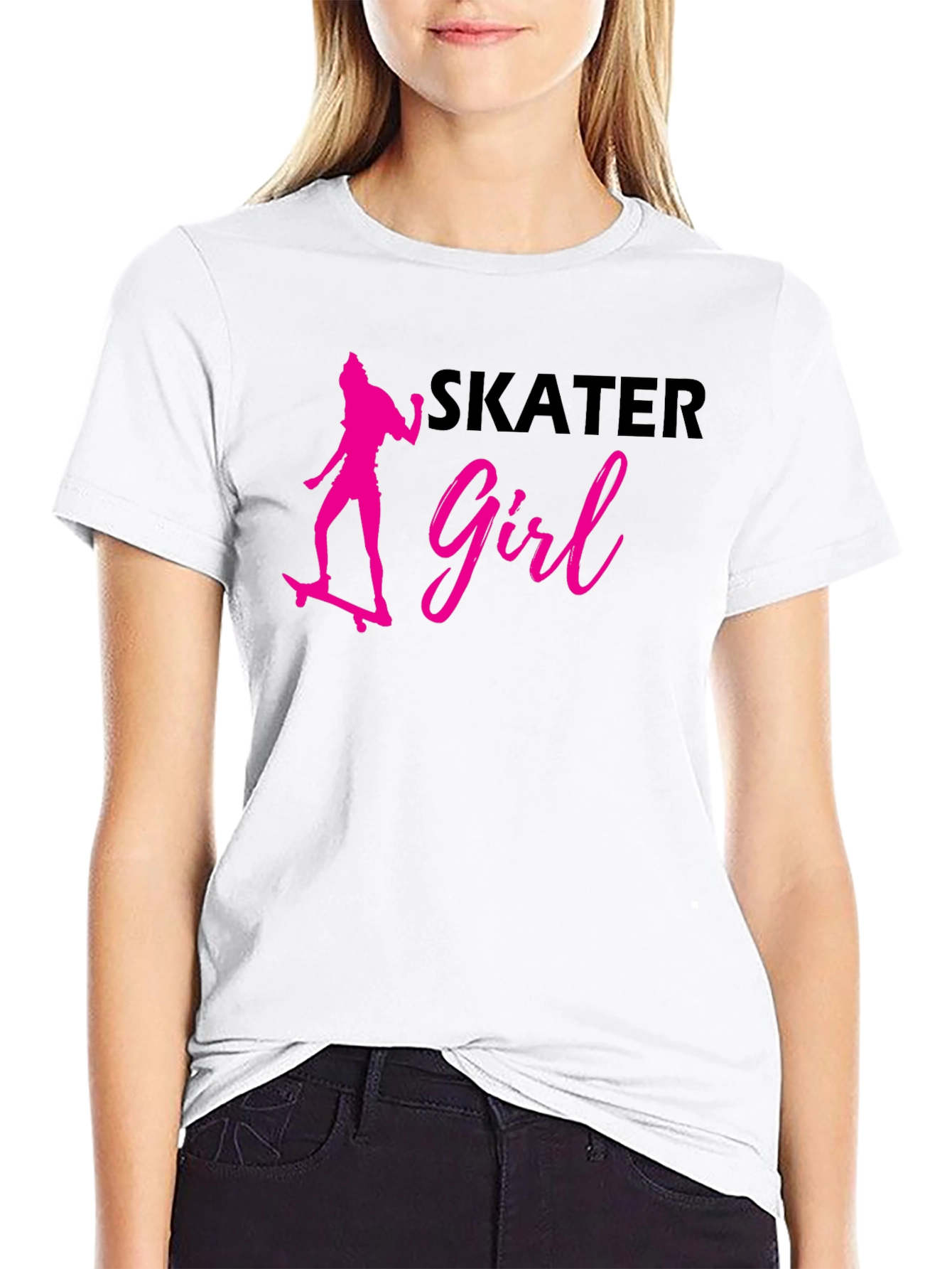 Skater Girl Graphic T-Shirt
