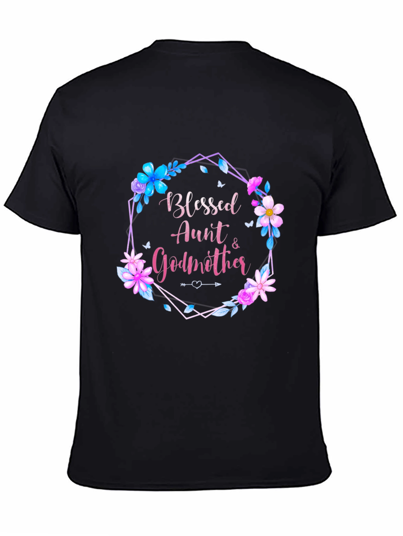 Blessed Aunt & Godmother Floral T-Shirt