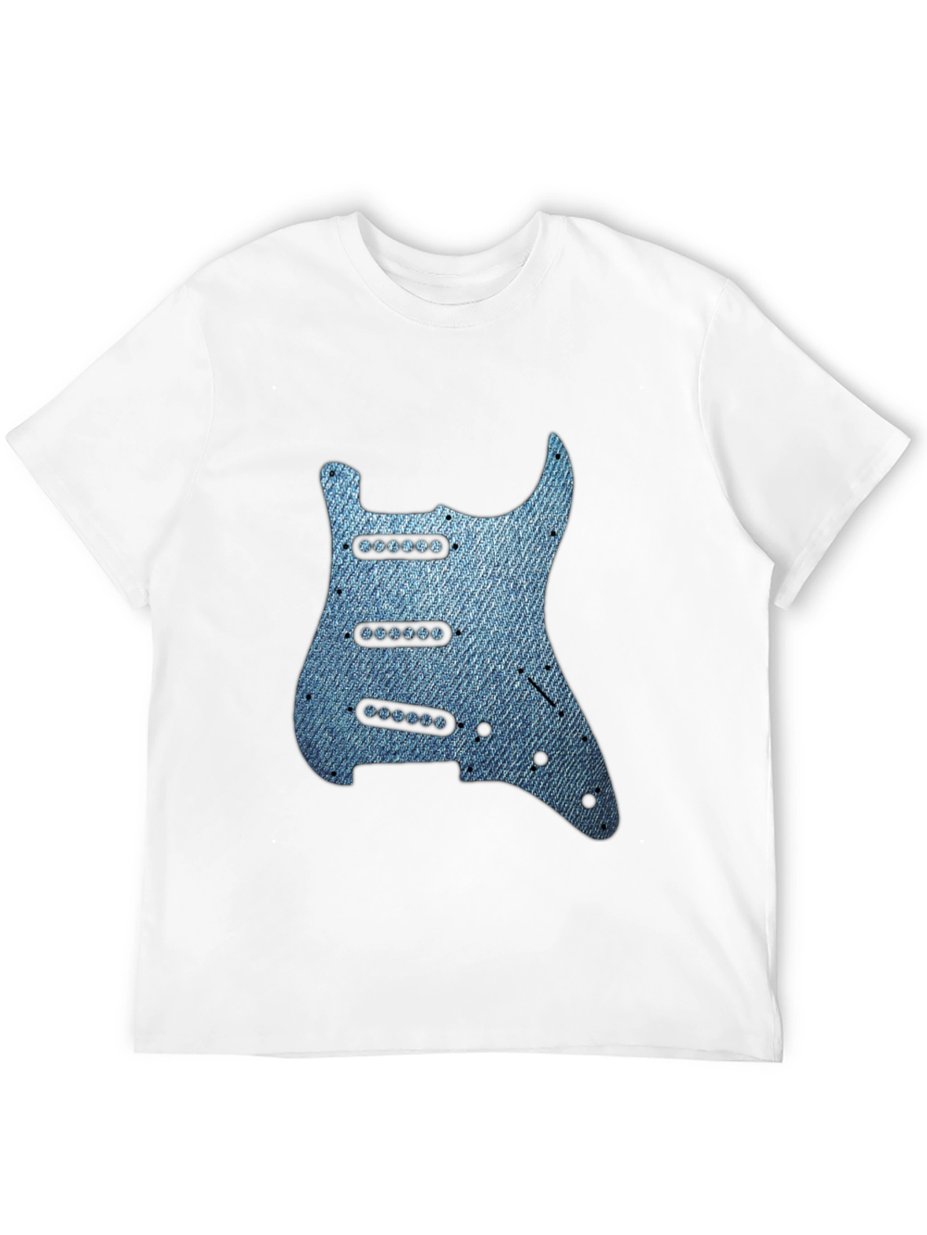 Denim Guitar T-Shirt - Rocker Tee