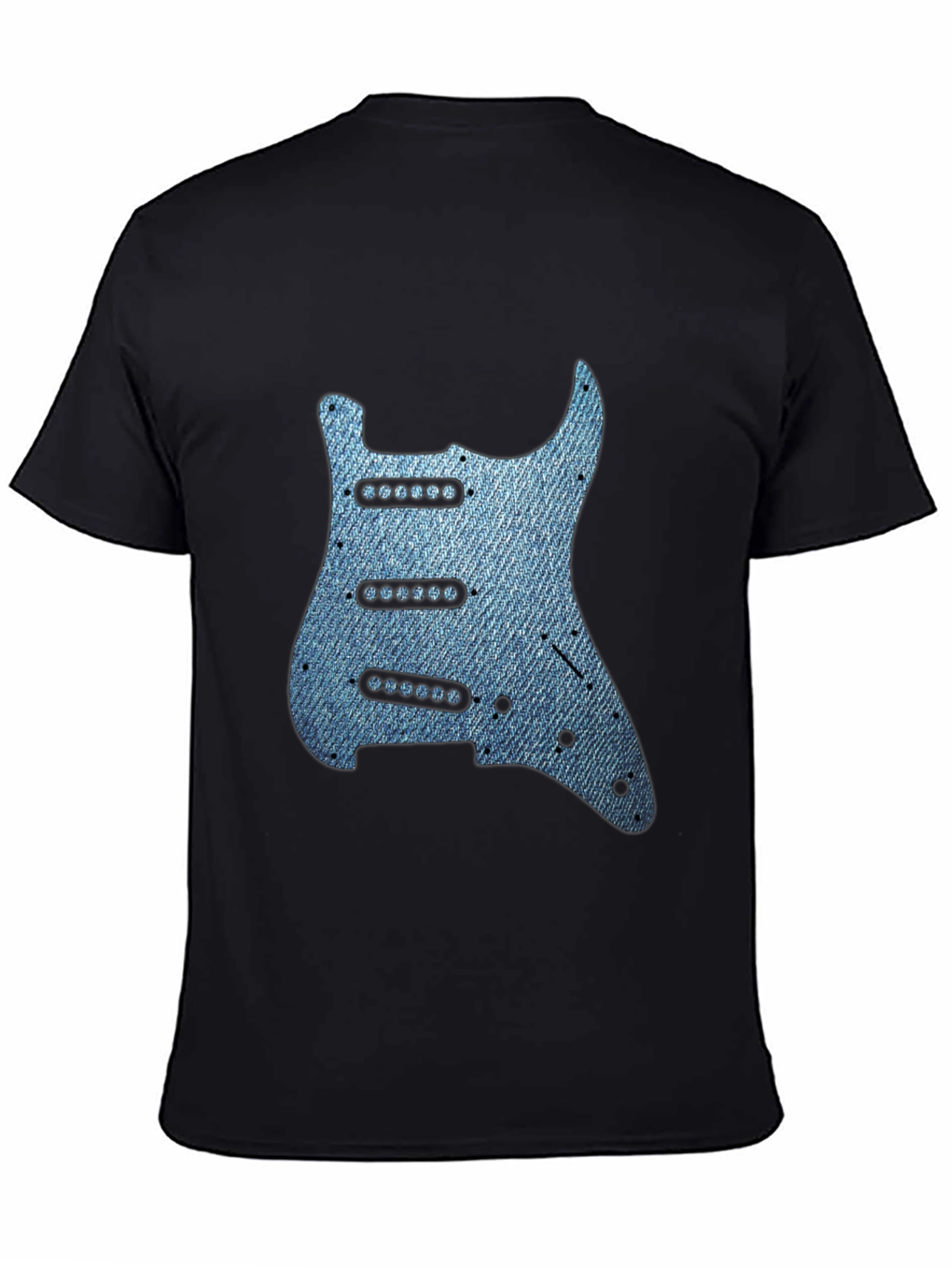 Denim Guitar T-Shirt - Rocker Tee