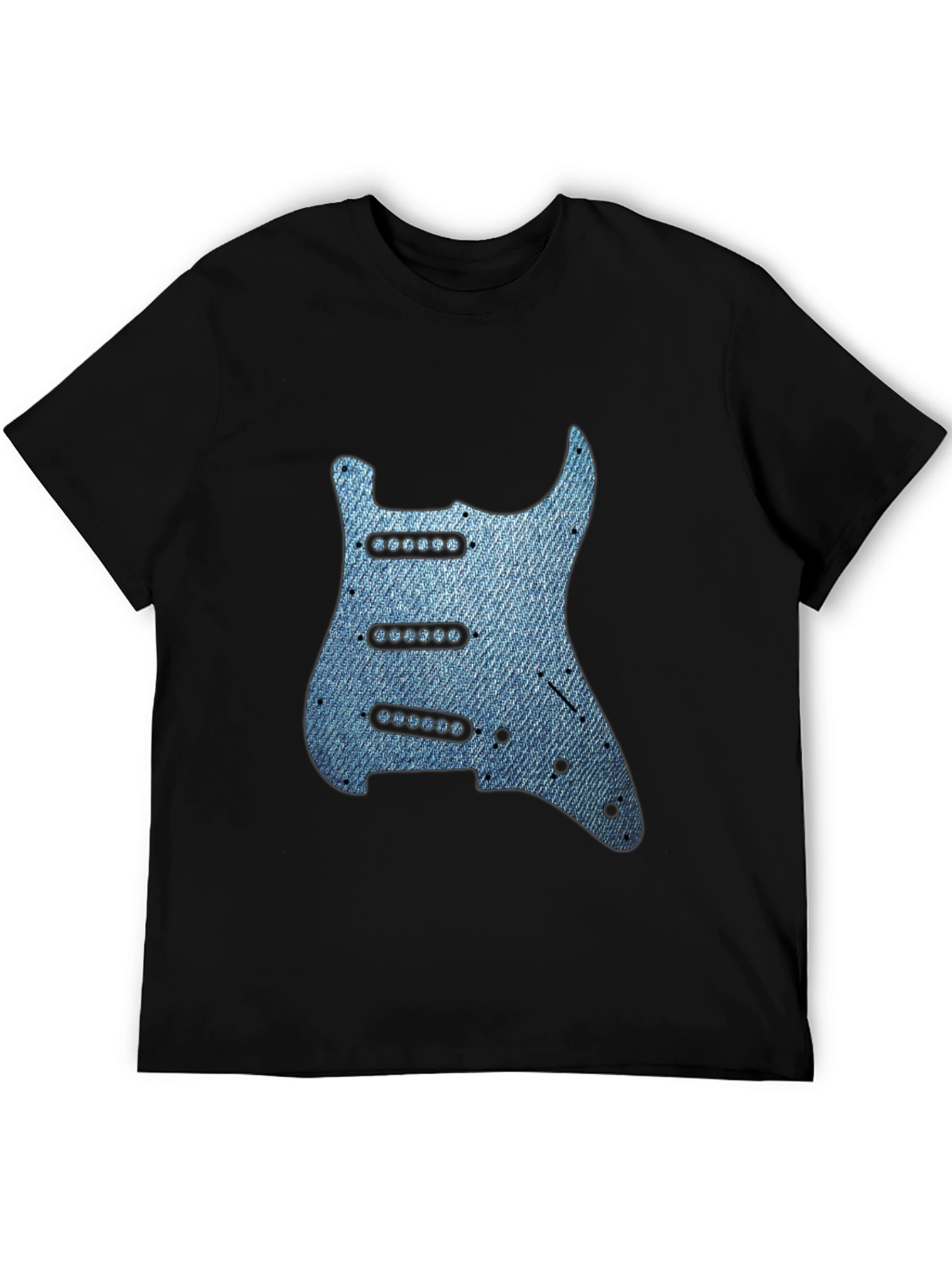Denim Guitar T-Shirt - Rocker Tee