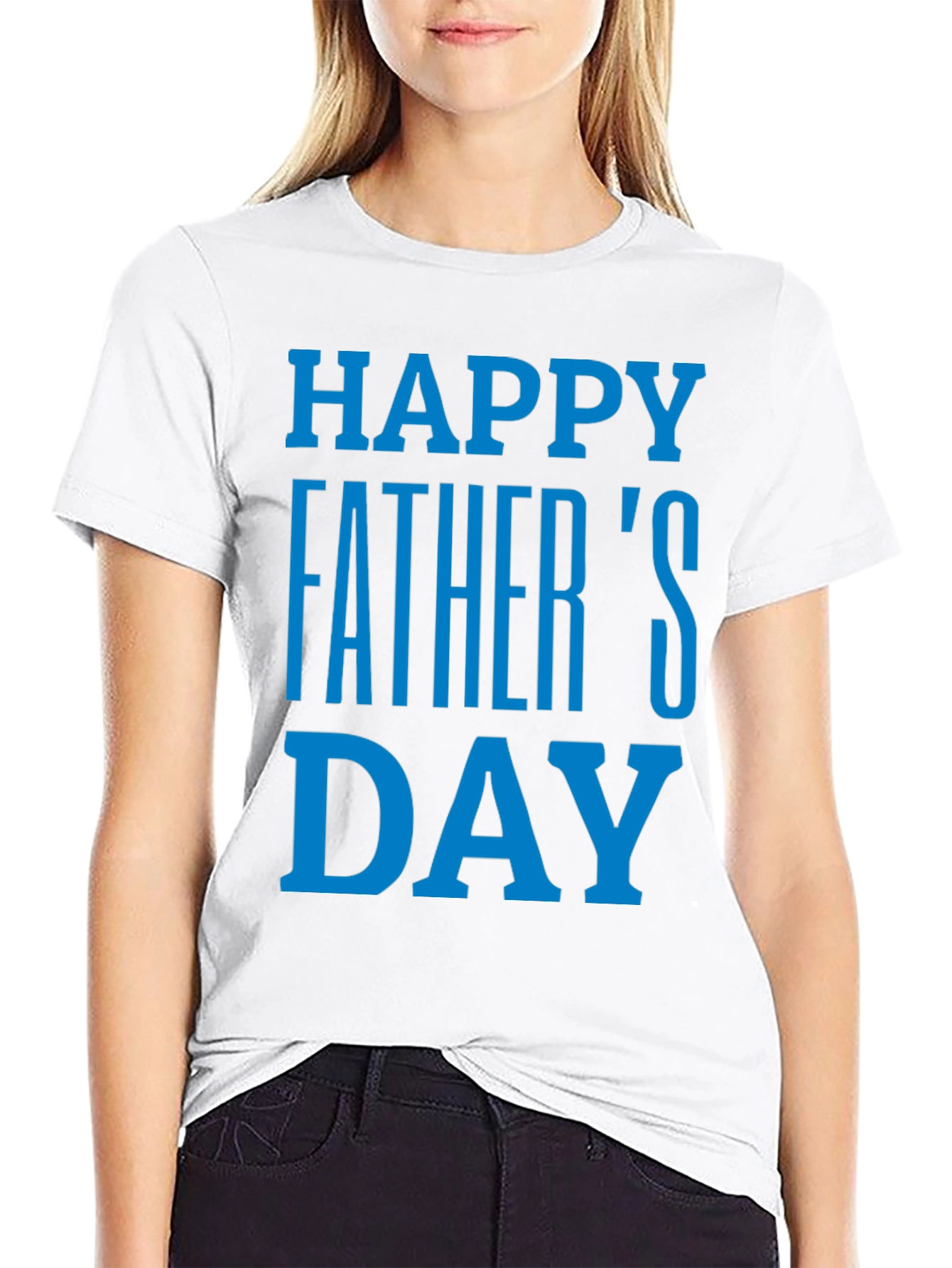 Happy Fathers Day T-Shirt - Black