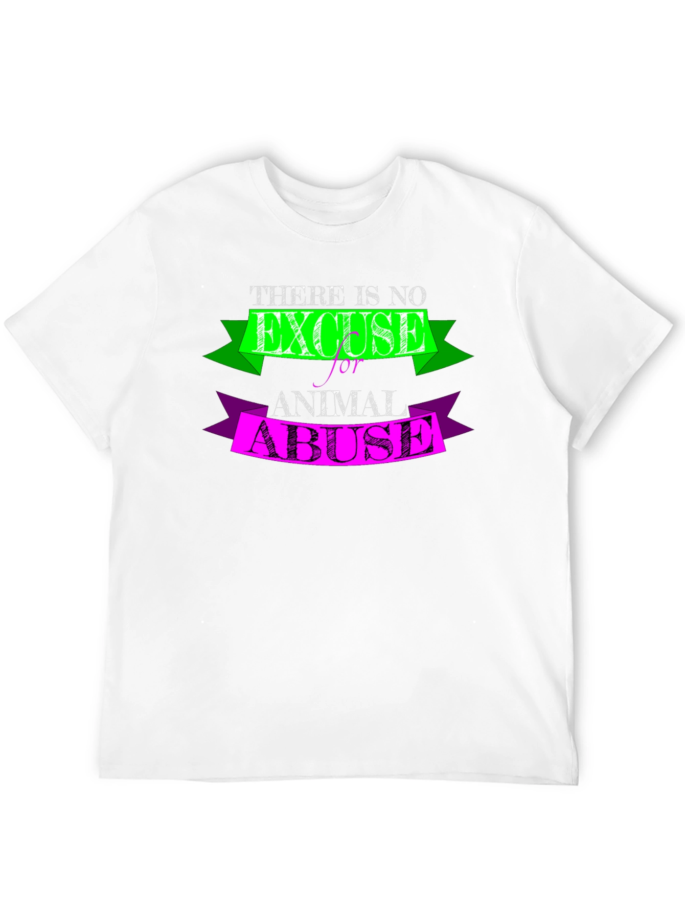 Animal Abuse Awareness T-Shirt - Black