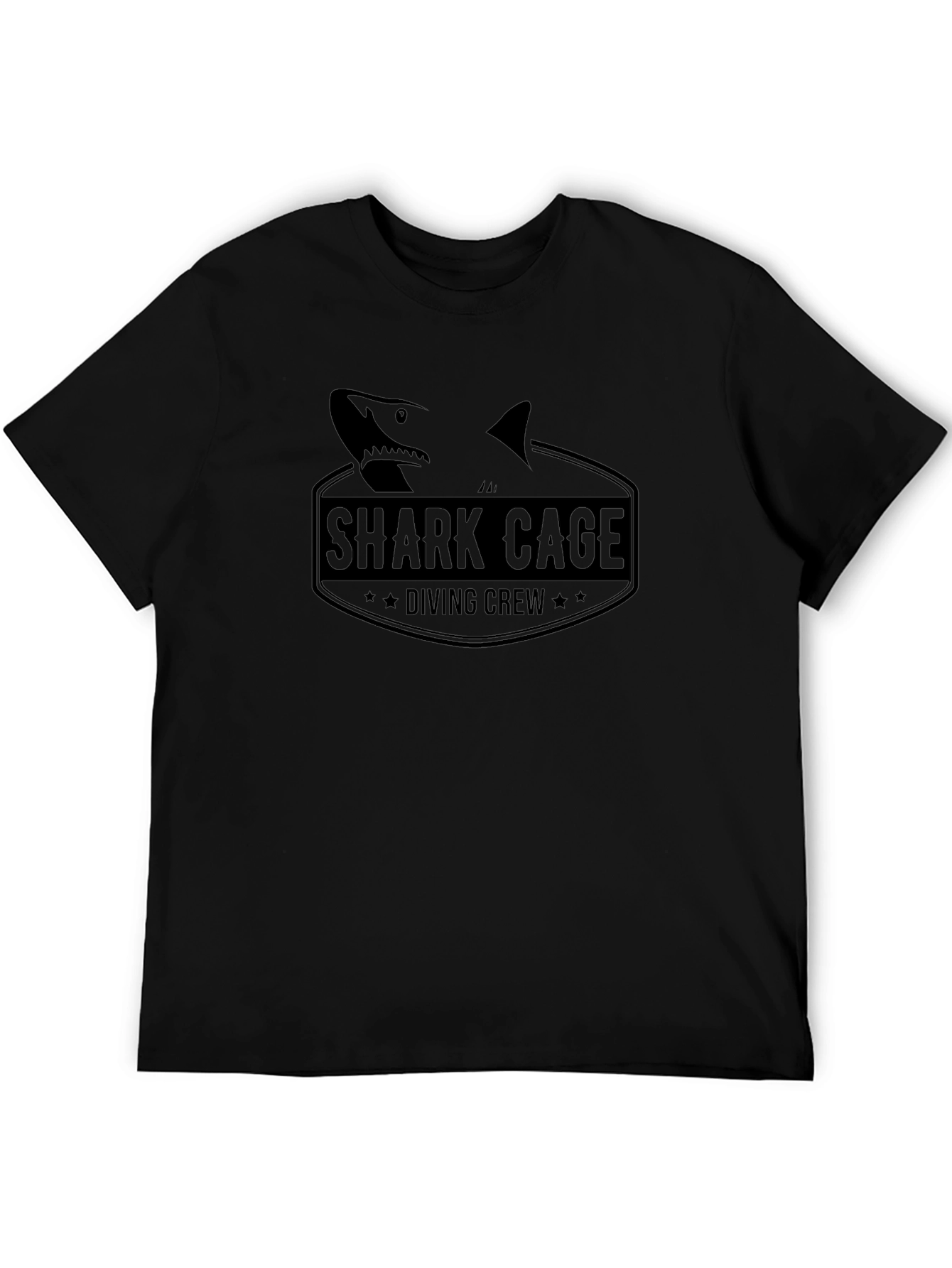 Shark Cage Diving Crew Black T-Shirt