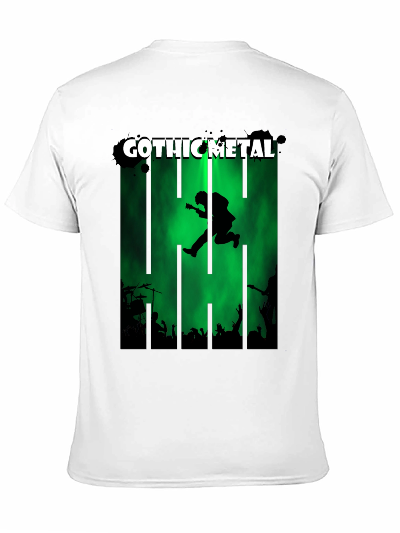 Gothic Metal Band Tee - Mens Graphic Print T-Shirt