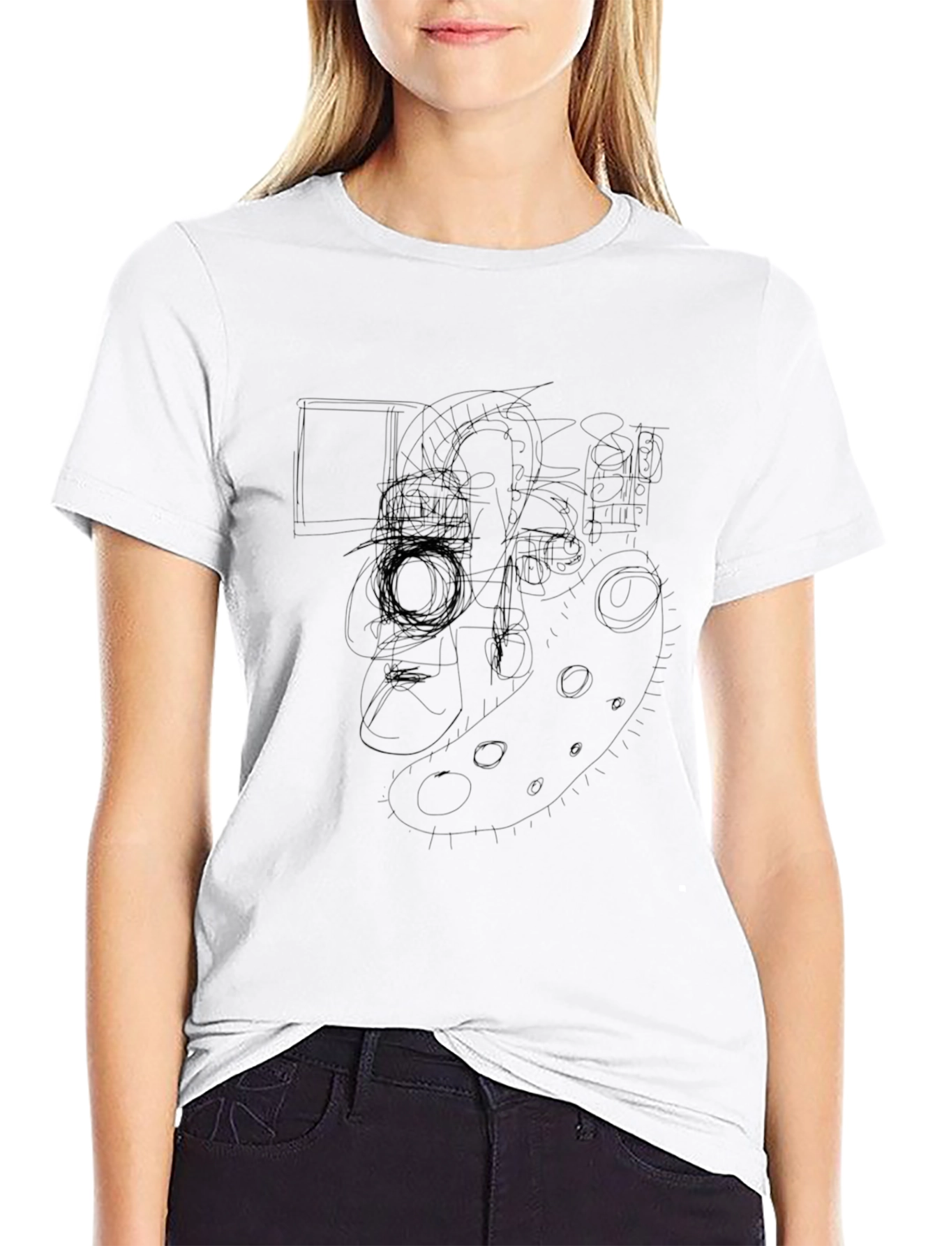 Plain Black Crew Neck Mens T-Shirt