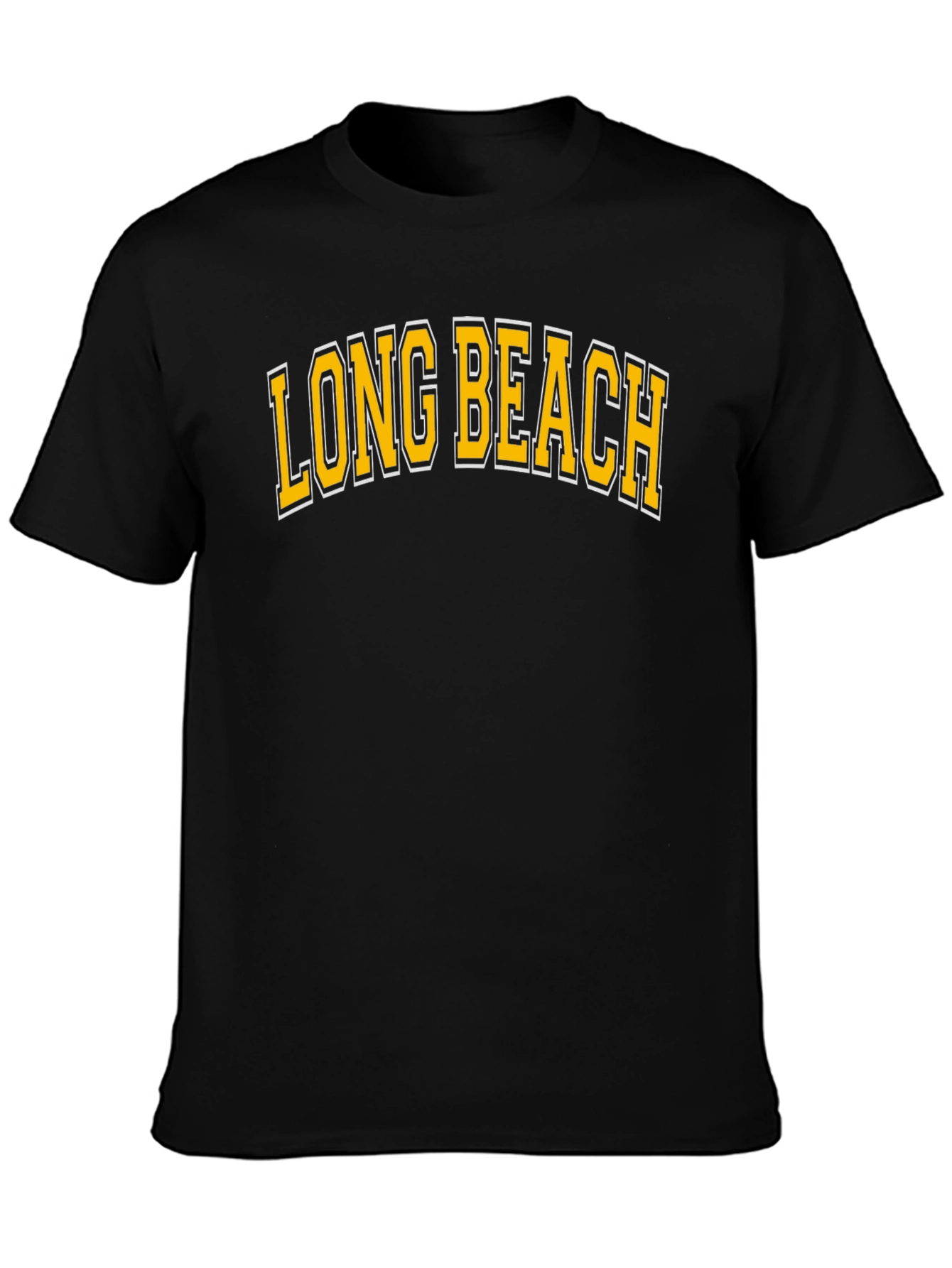 Long Beach Graphic Tee - Classic College Style T-Shirt