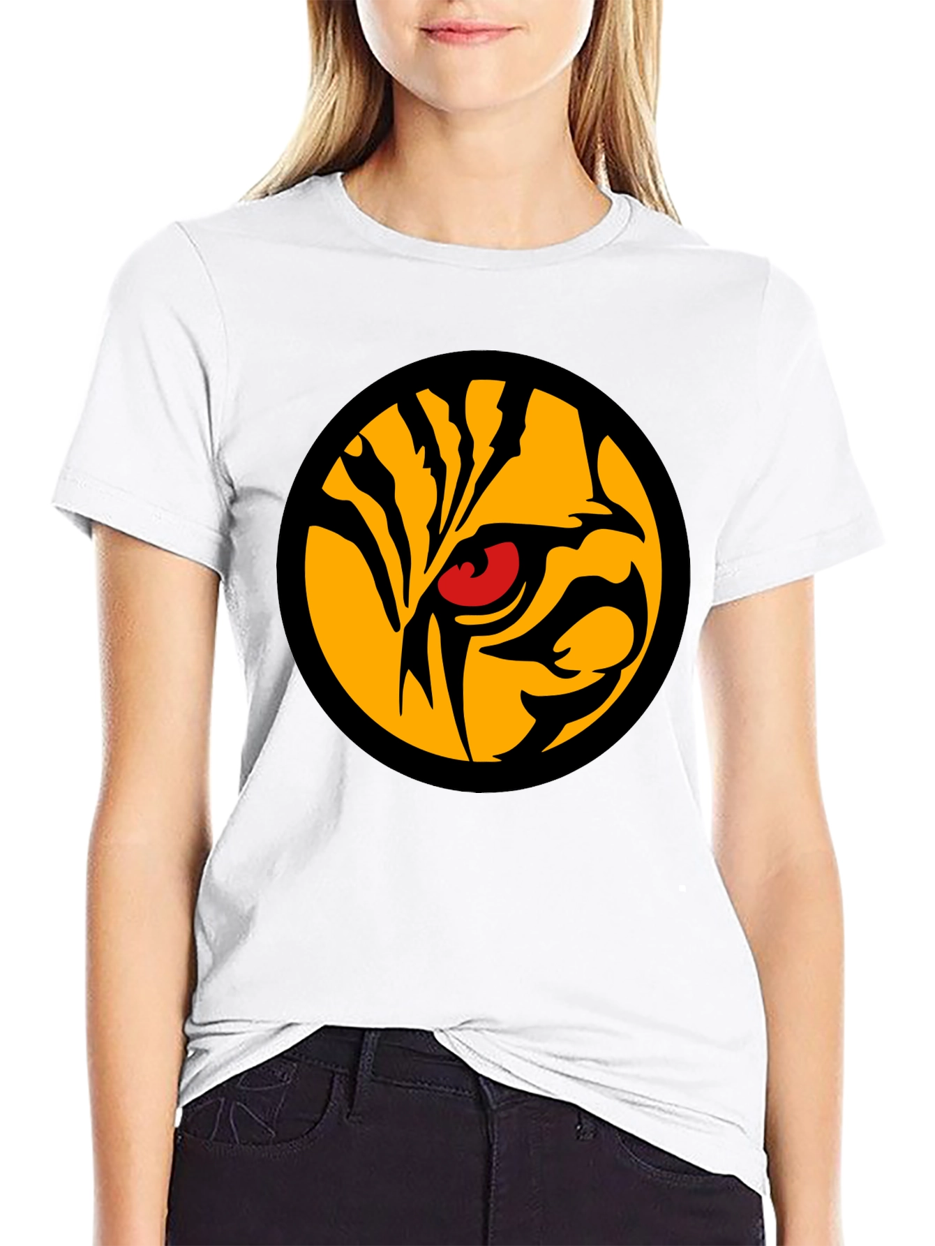 Tiger Eye Graphic Tee - Mens Black T-Shirt