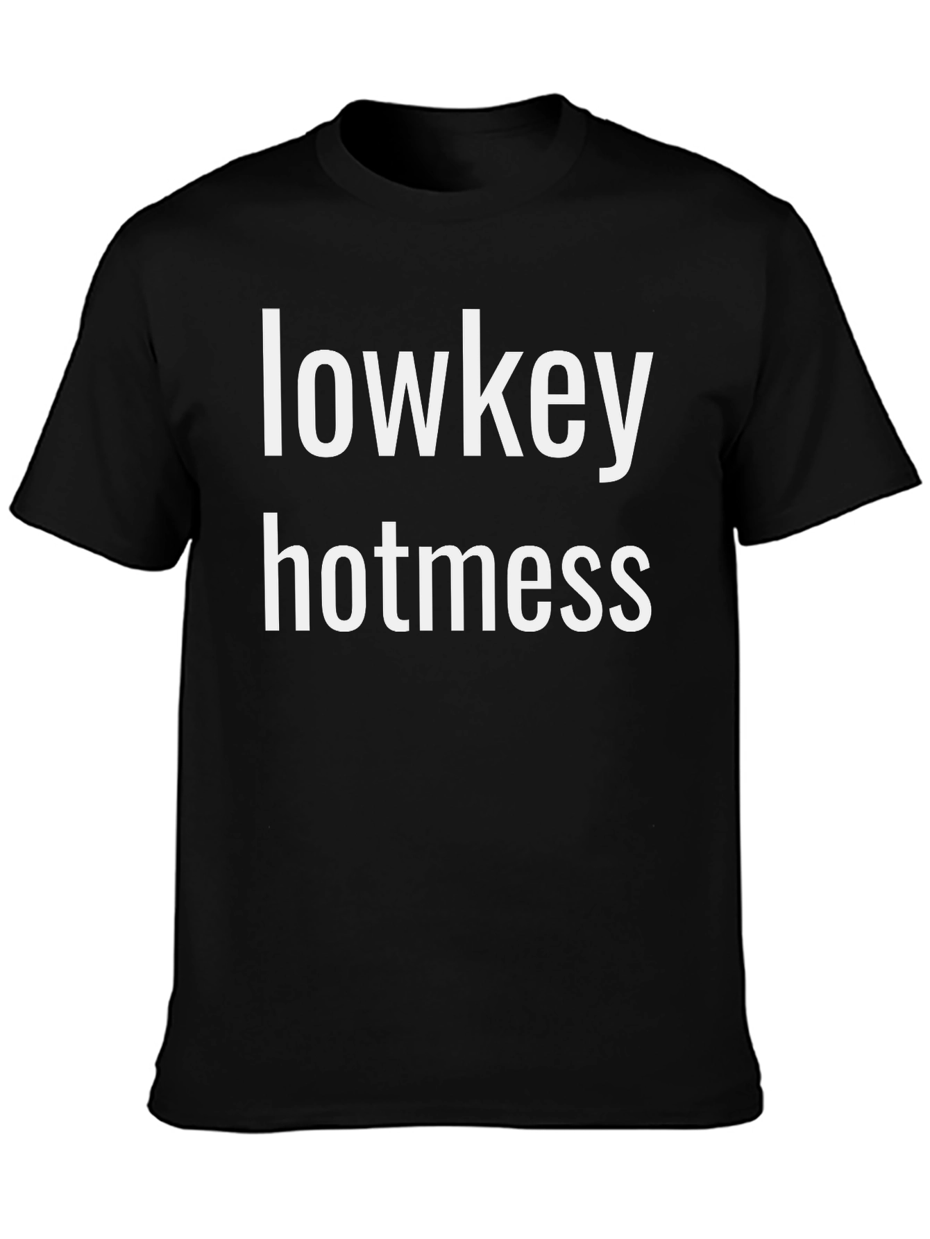 Lowkey Hotness Black Graphic Tee