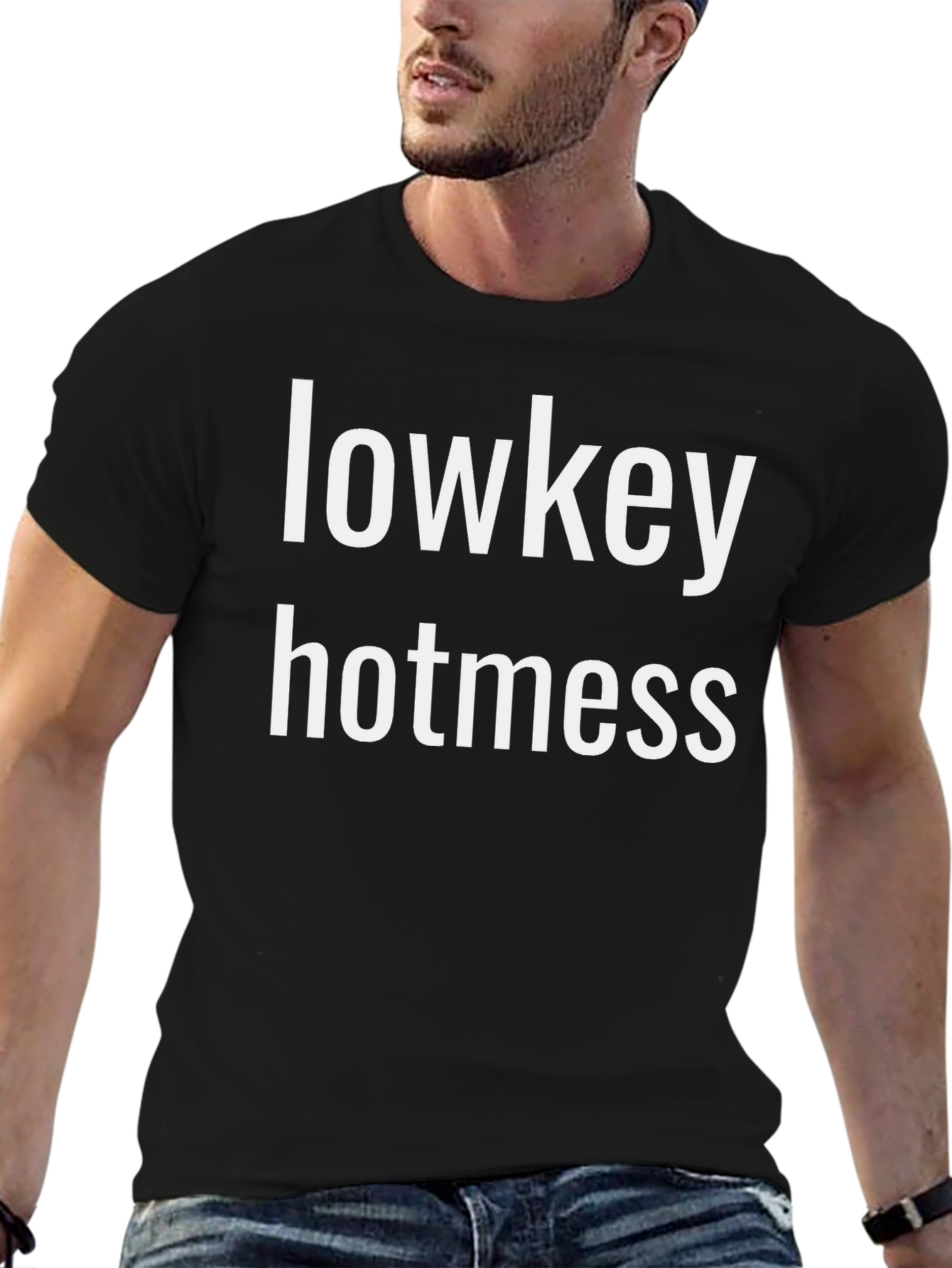 Lowkey Hotness Black Graphic Tee
