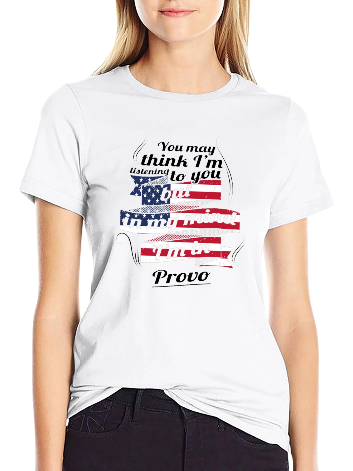 Provo Mind T-Shirt - USA Flag Graphic Tee