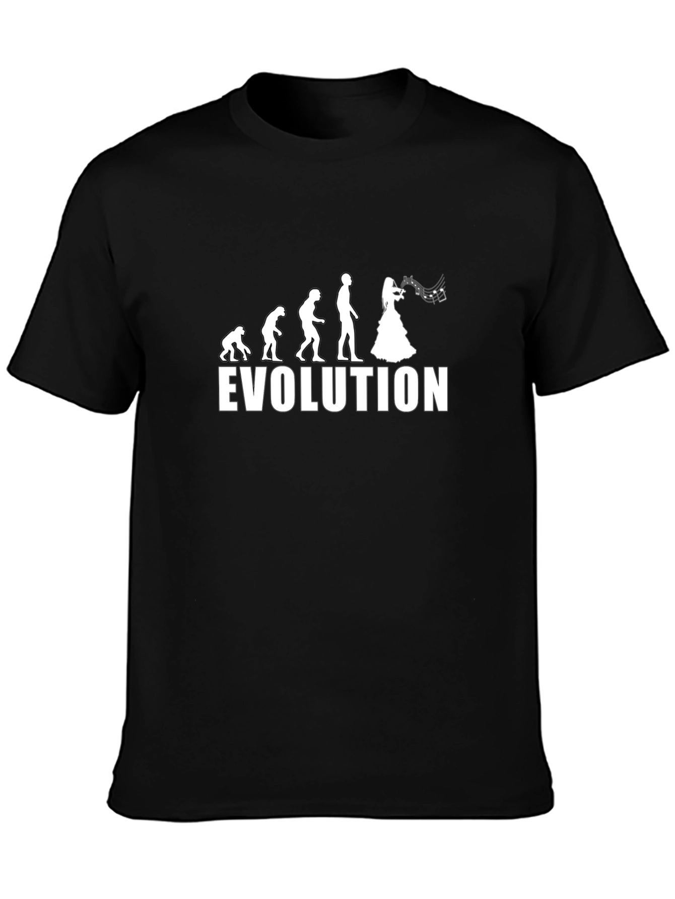 Evolution of Music T-Shirt - Black Cotton Tee
