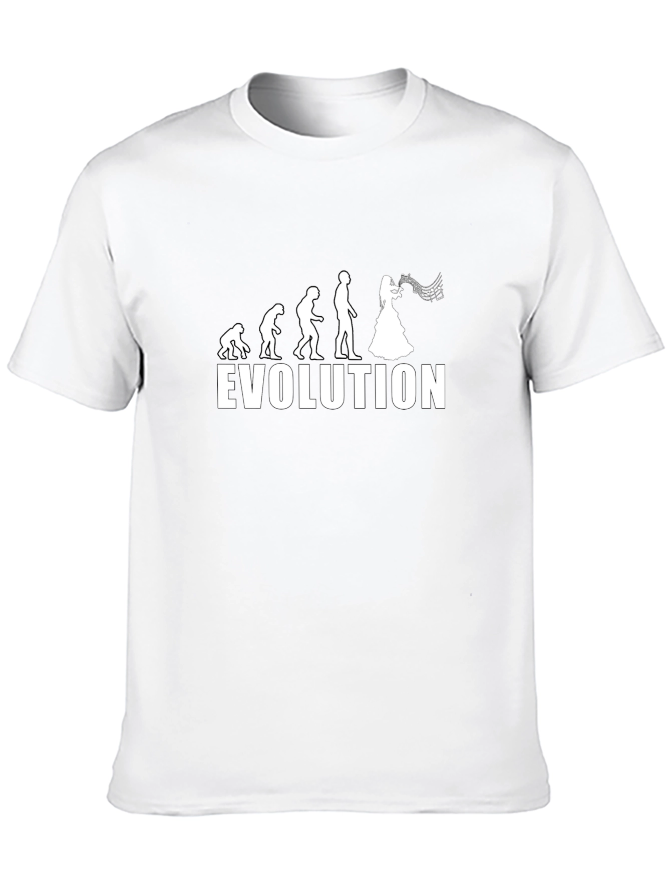 Evolution of Music T-Shirt - Black Cotton Tee