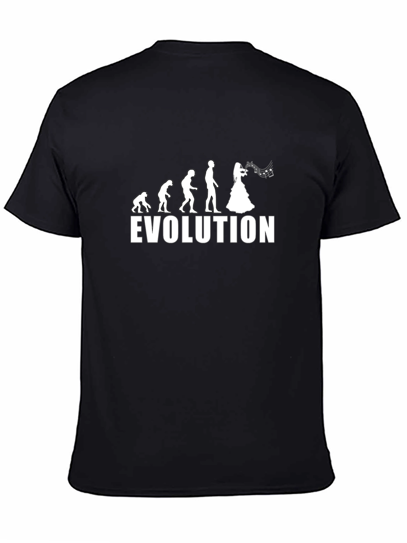 Evolution of Music T-Shirt - Black Cotton Tee