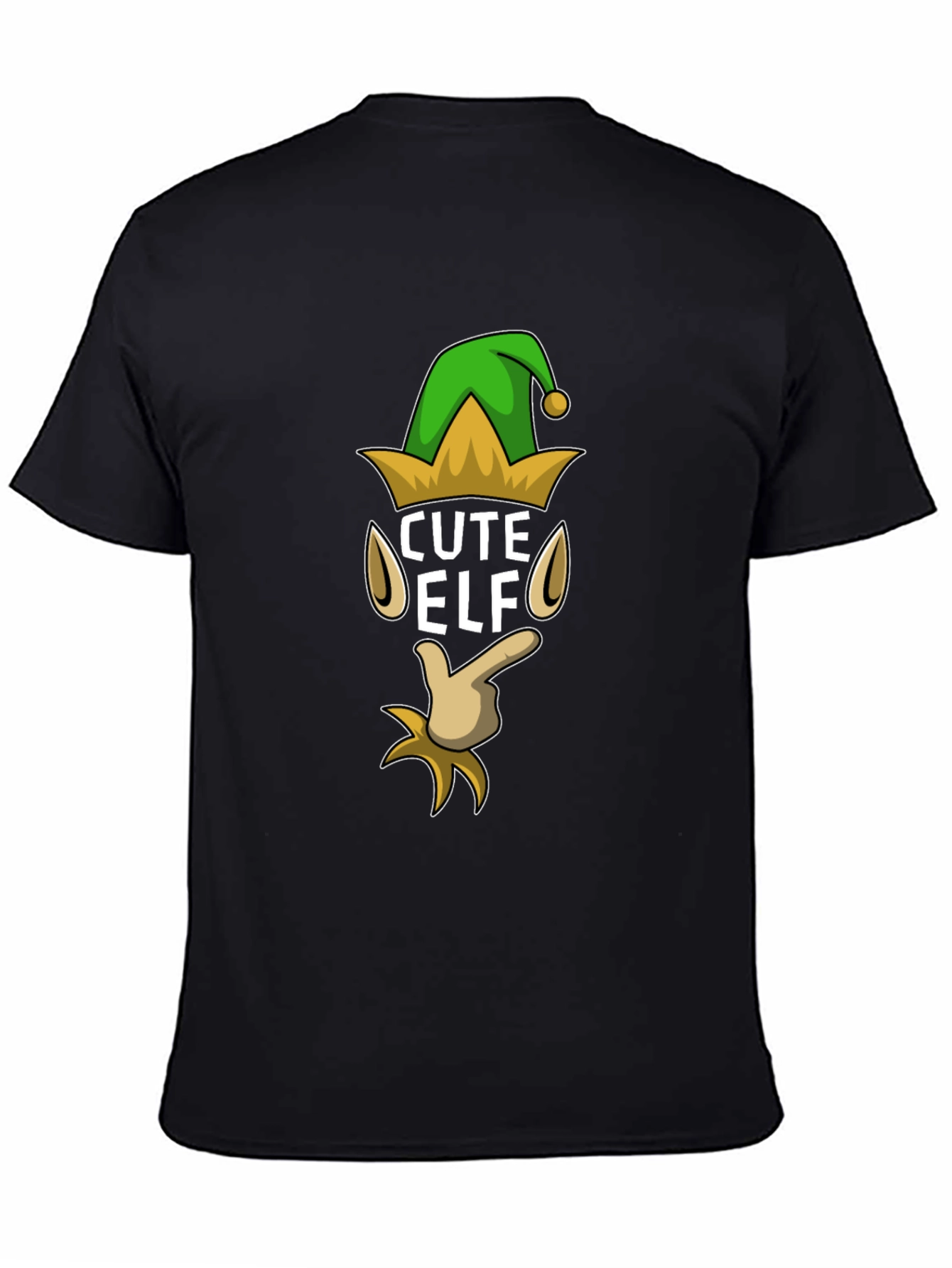 Cute Elf Graphic T-Shirt - Holiday Festive Fun