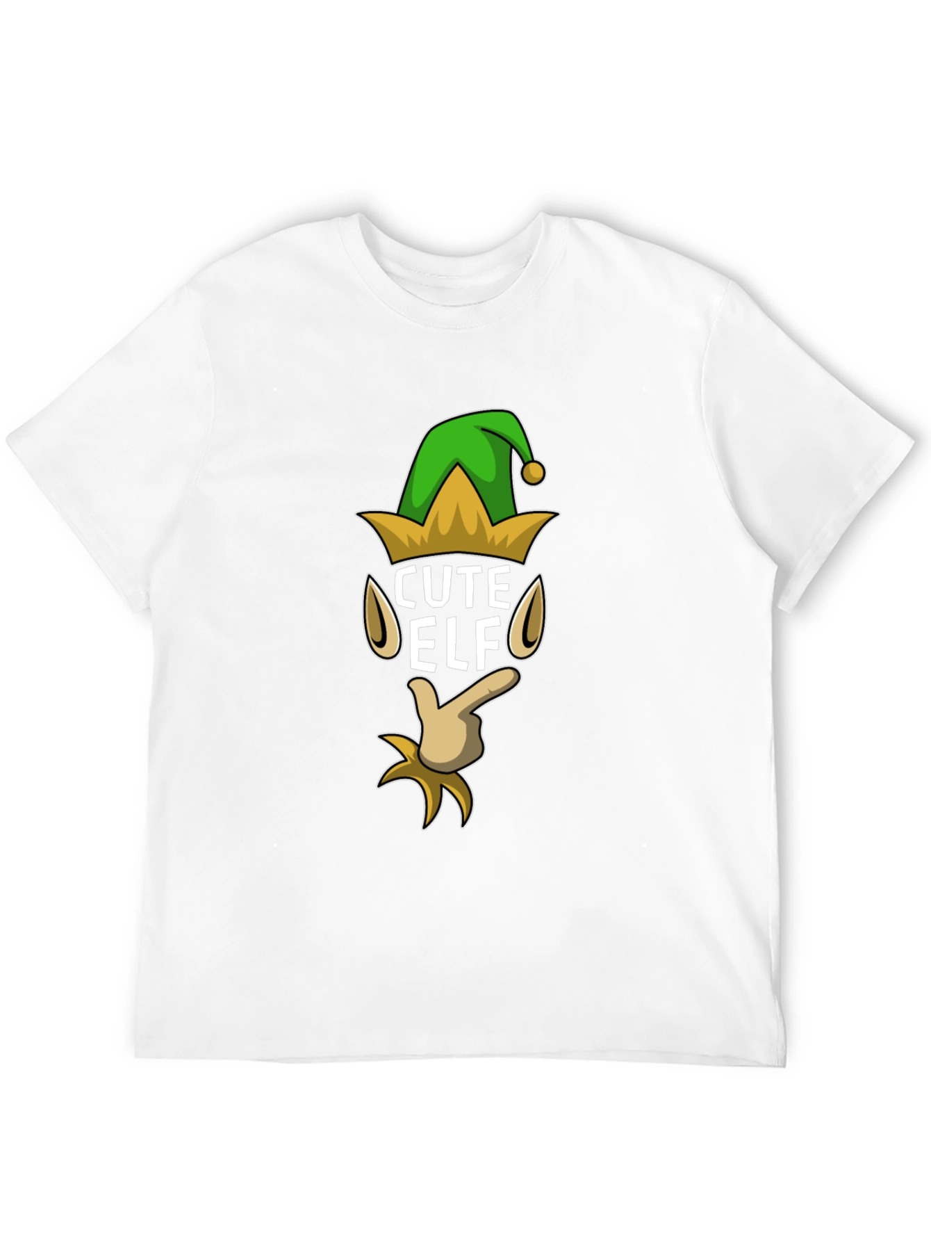 Cute Elf Graphic T-Shirt - Holiday Festive Fun