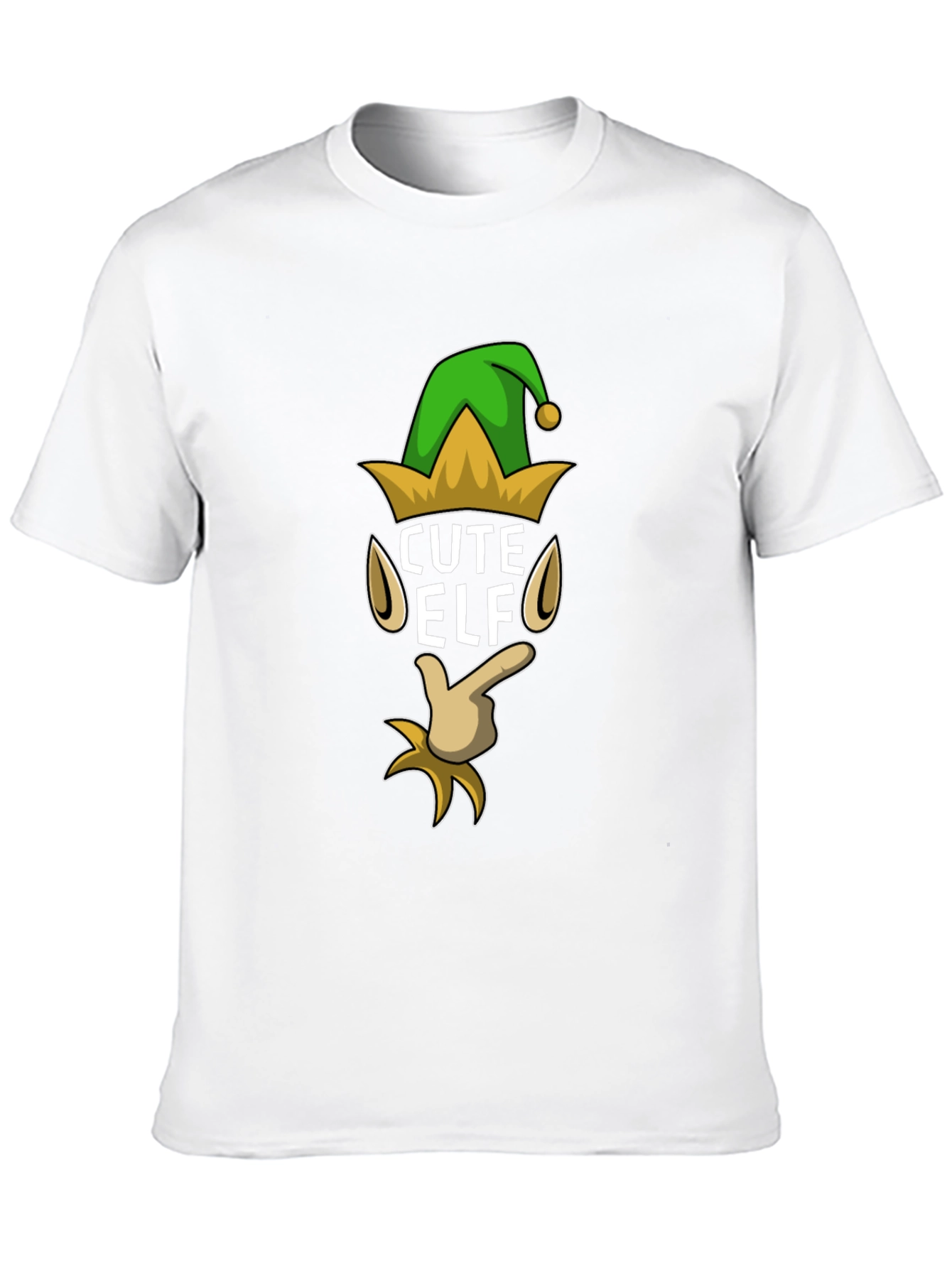 Cute Elf Graphic T-Shirt - Holiday Festive Fun