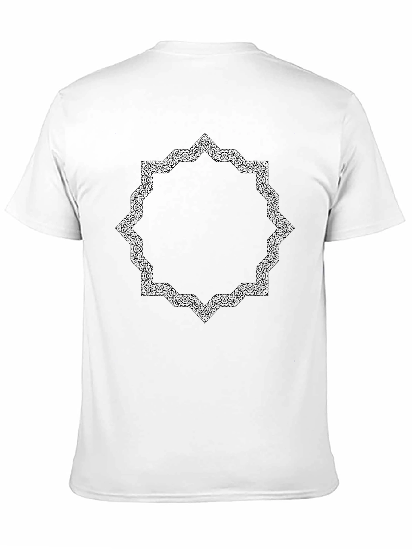 Geometric Print Black T-Shirt