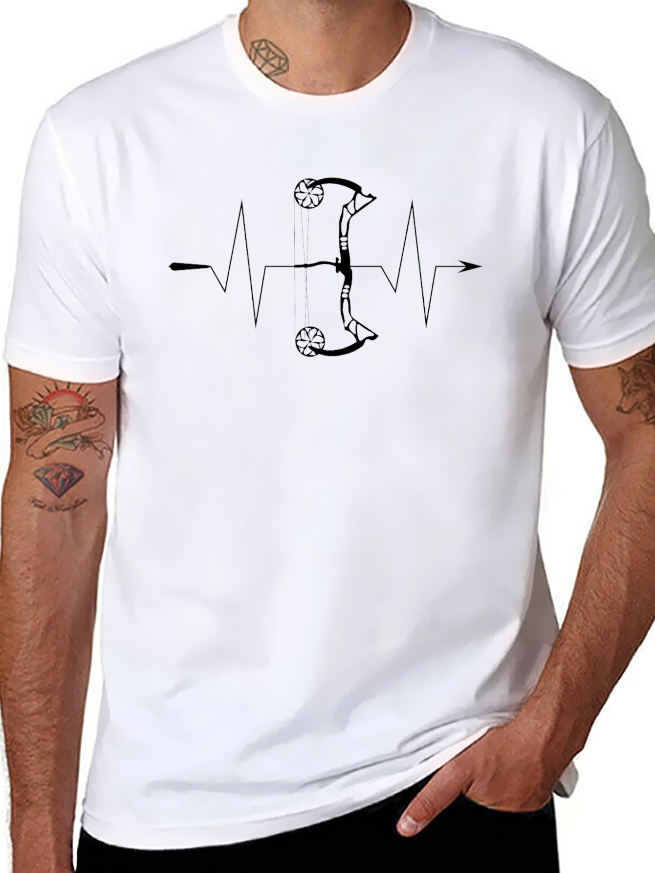 Archery Heartbeat T-Shirt - Bow Hunting Tee