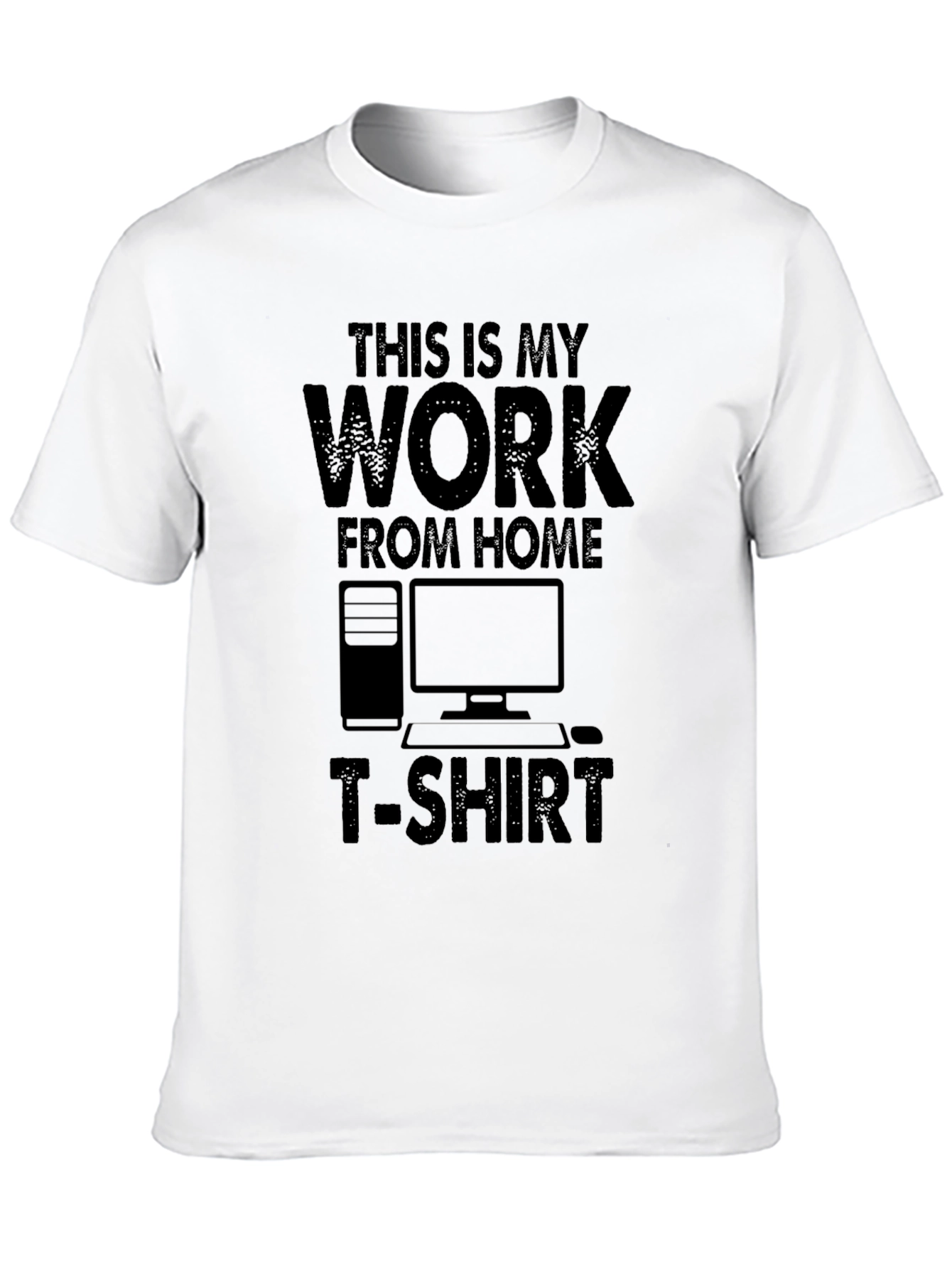 Work From Home T-Shirt - Funny Black Tee