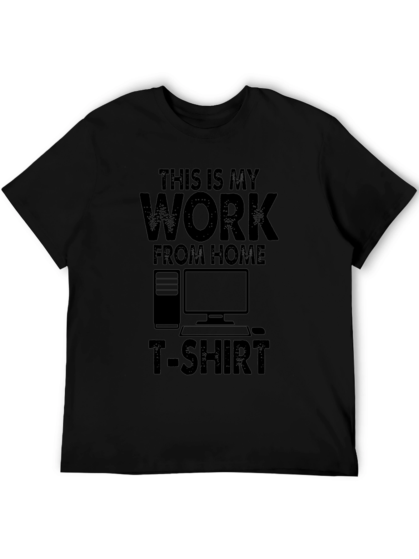 Work From Home T-Shirt - Funny Black Tee