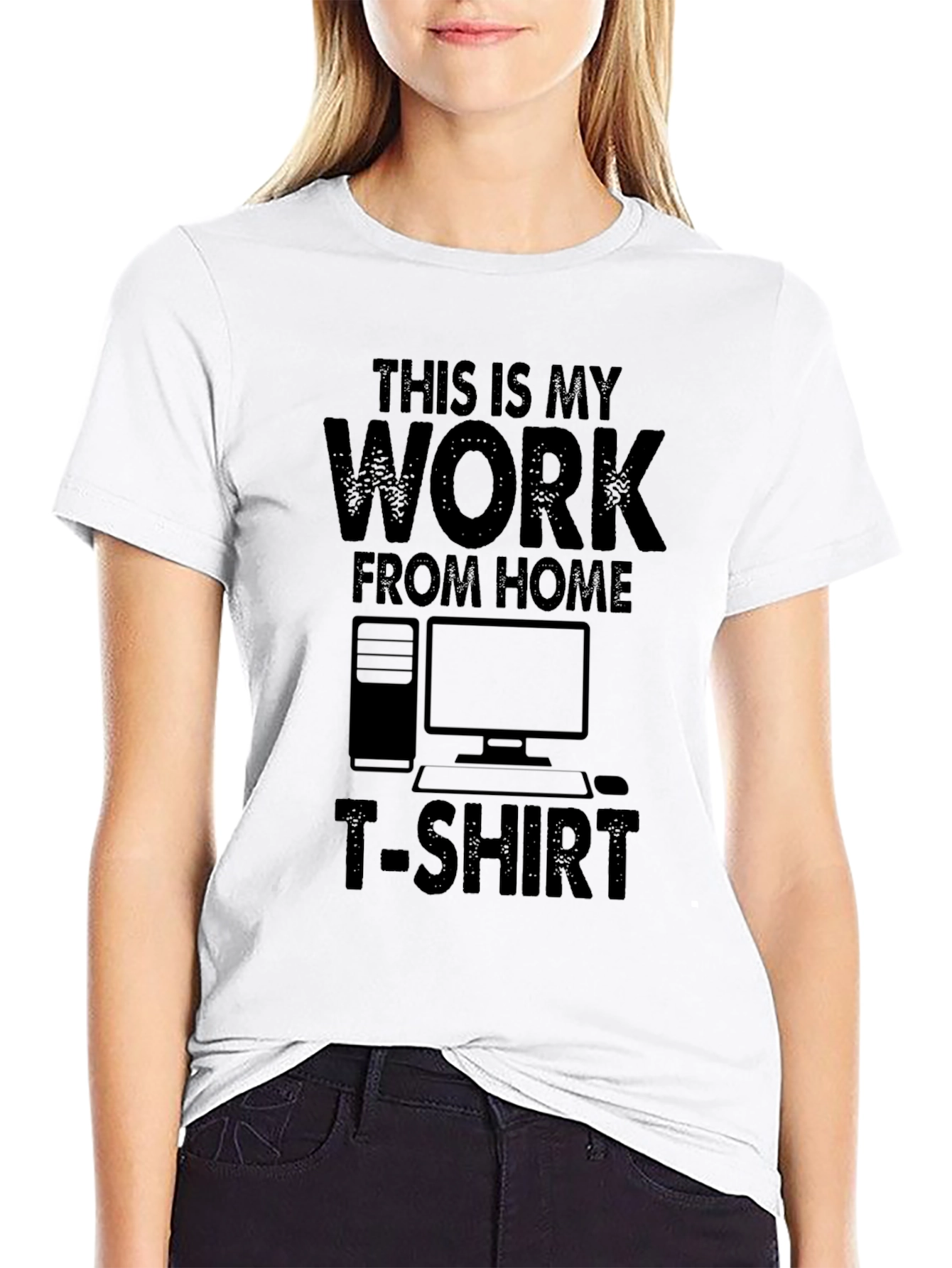Work From Home T-Shirt - Funny Black Tee