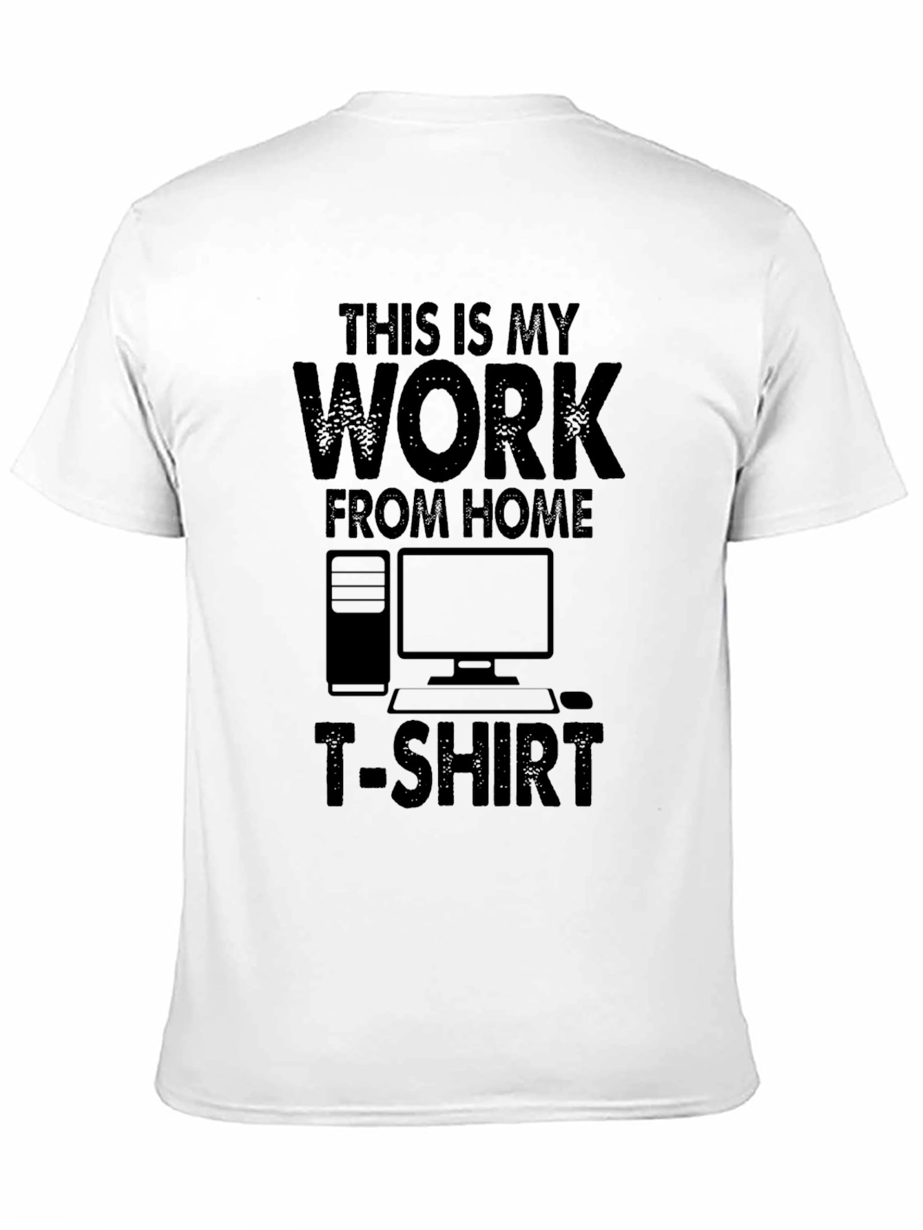 Work From Home T-Shirt - Funny Black Tee