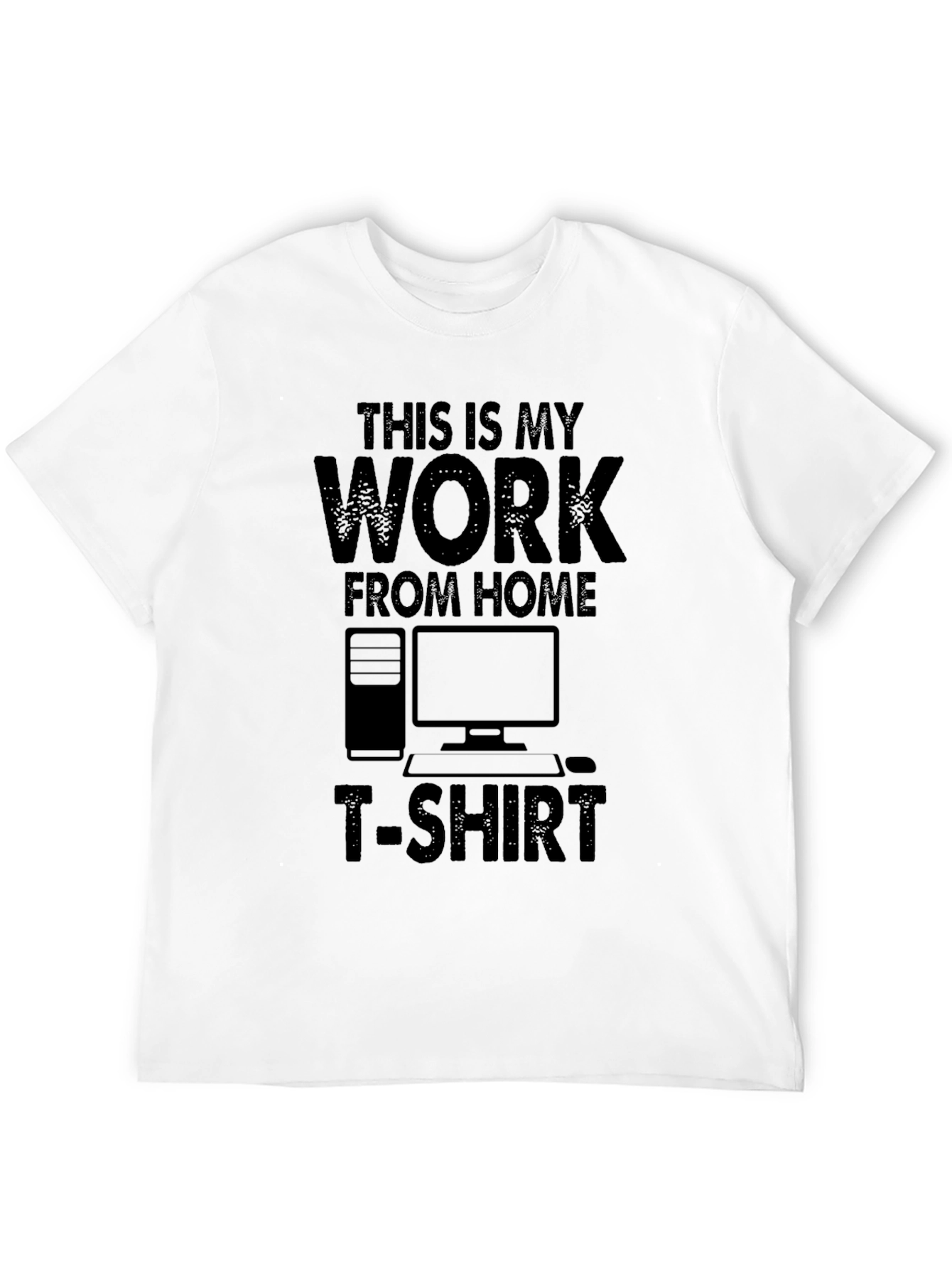 Work From Home T-Shirt - Funny Black Tee