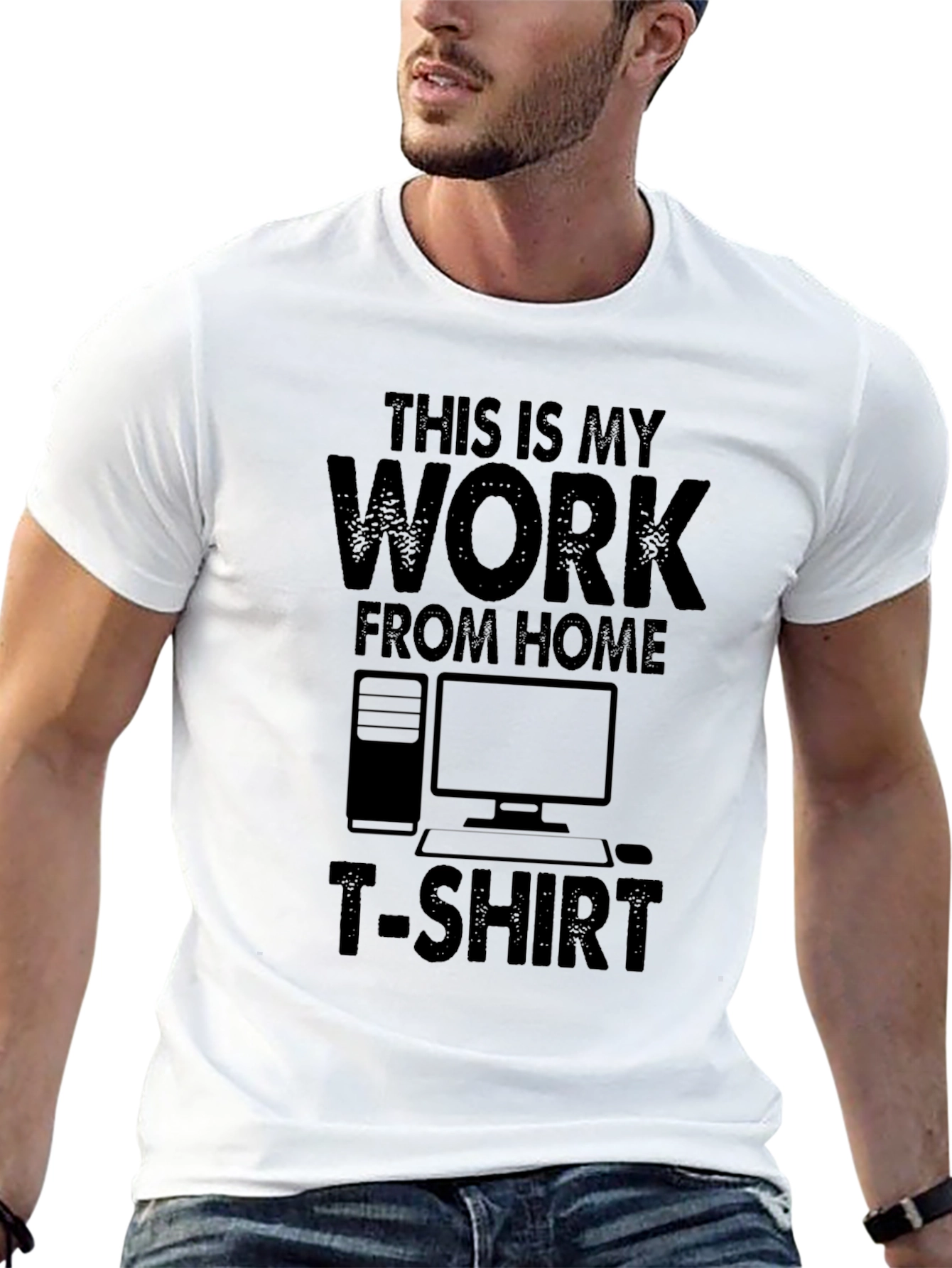 Work From Home T-Shirt - Funny Black Tee
