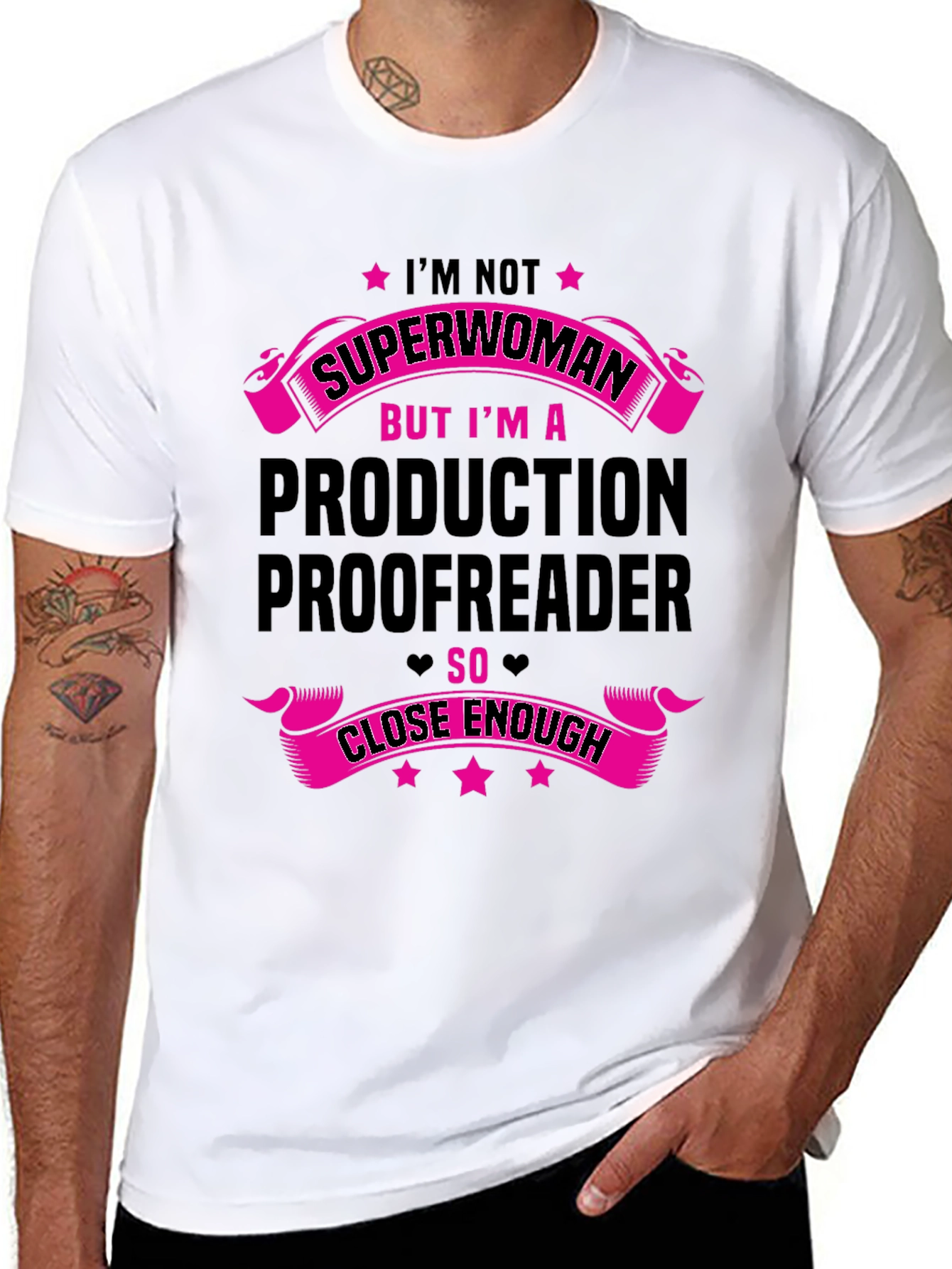 Im Not Superwoman T-Shirt Proofreader Gift