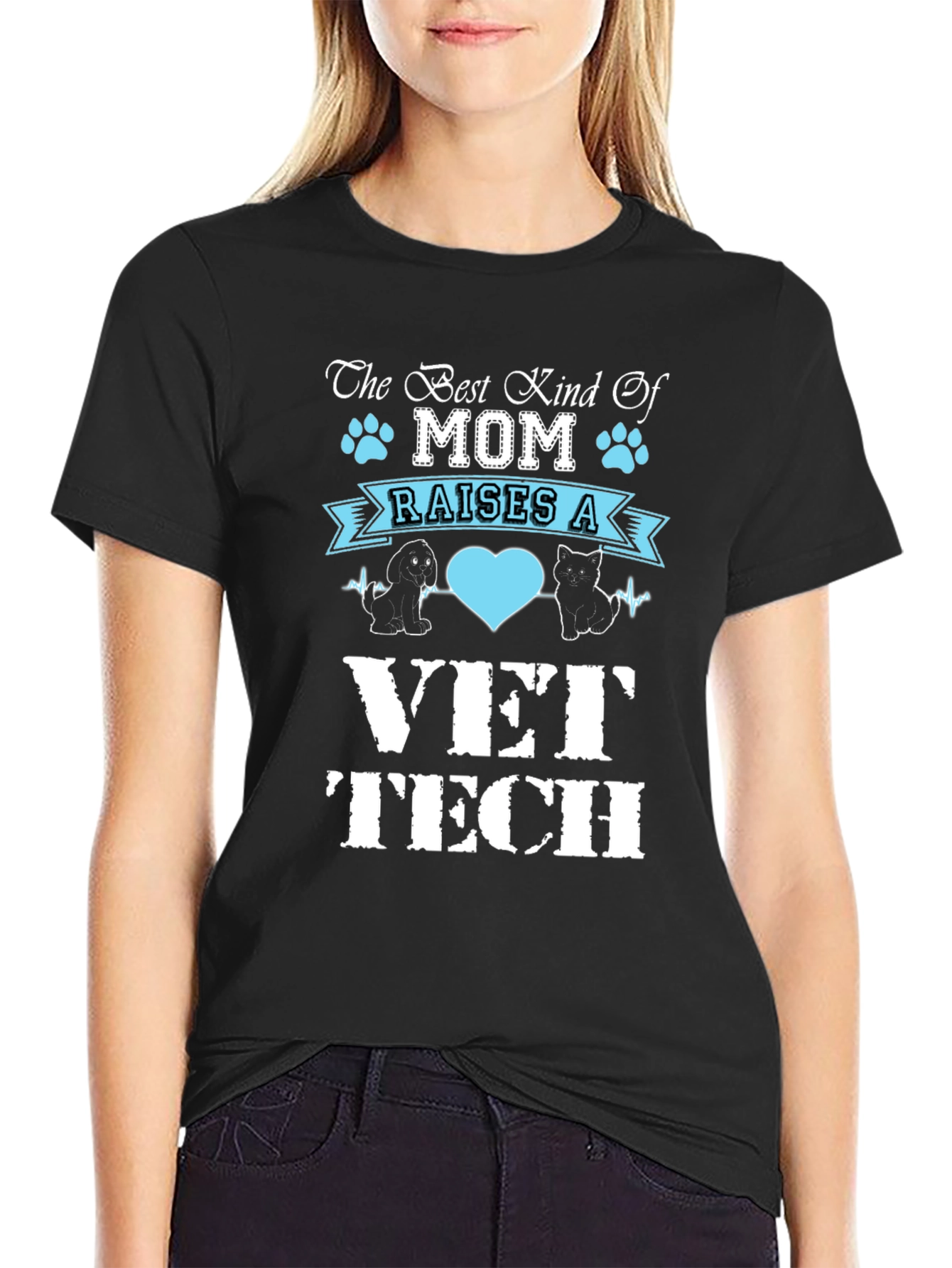 Best Kind of Mom Vet Tech T-Shirt