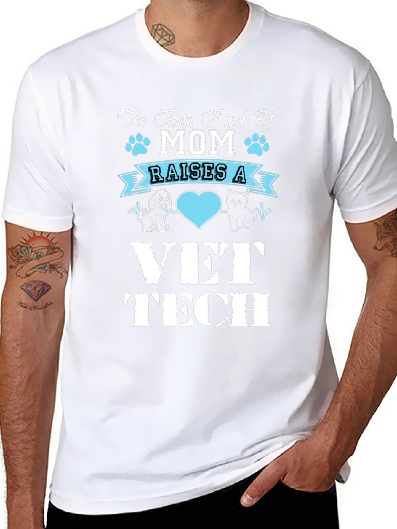 Best Kind of Mom Vet Tech T-Shirt