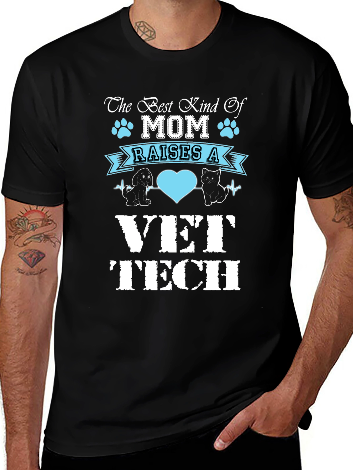 Best Kind of Mom Vet Tech T-Shirt